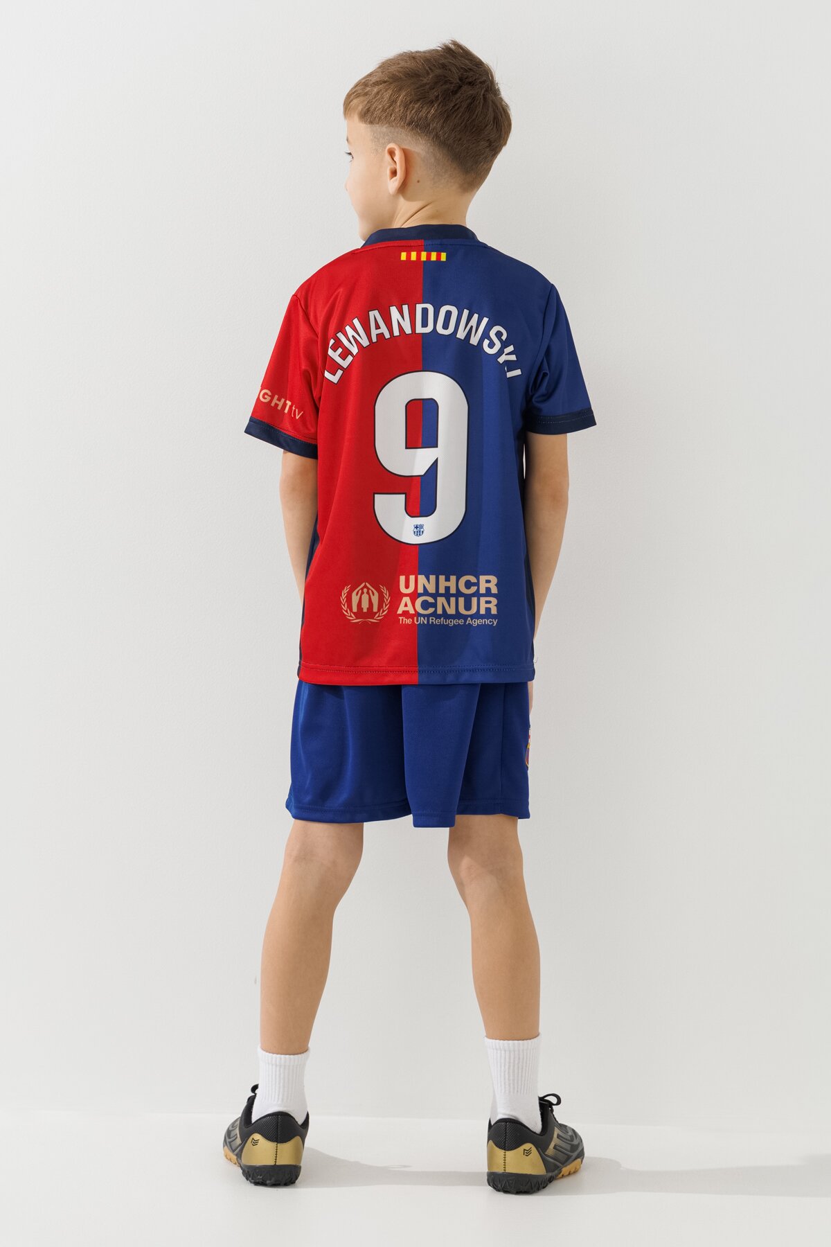 Футбольна форма для хлопчика BLD БАРСЕЛОНА LEWANDOWSKI 116 см Синій  Фото №3