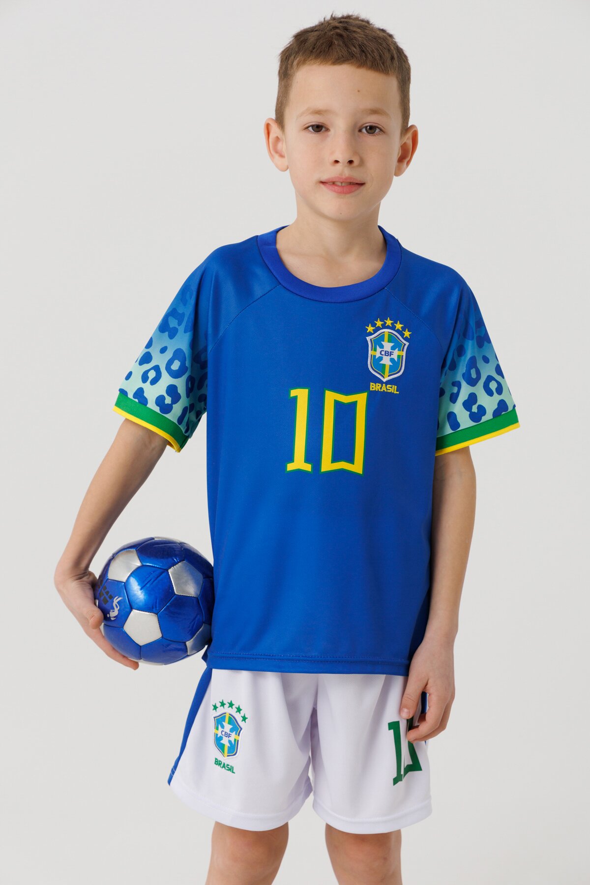 Футбольная форма для мальчика BLD БРАЗИЛИЯ NEYMAR 110 см Синий (2000990366771A)  Фото №0