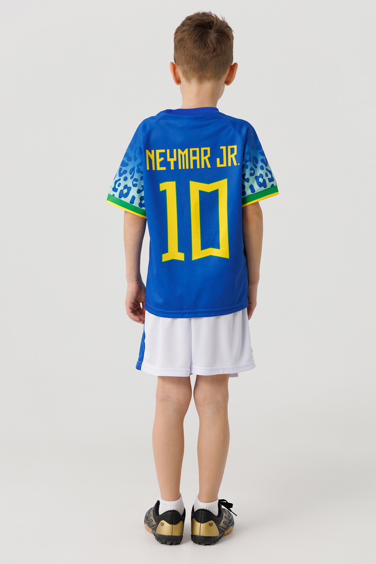 Футбольная форма для мальчика BLD БРАЗИЛИЯ NEYMAR 110 см Синий (2000990366771A)  Фото №4