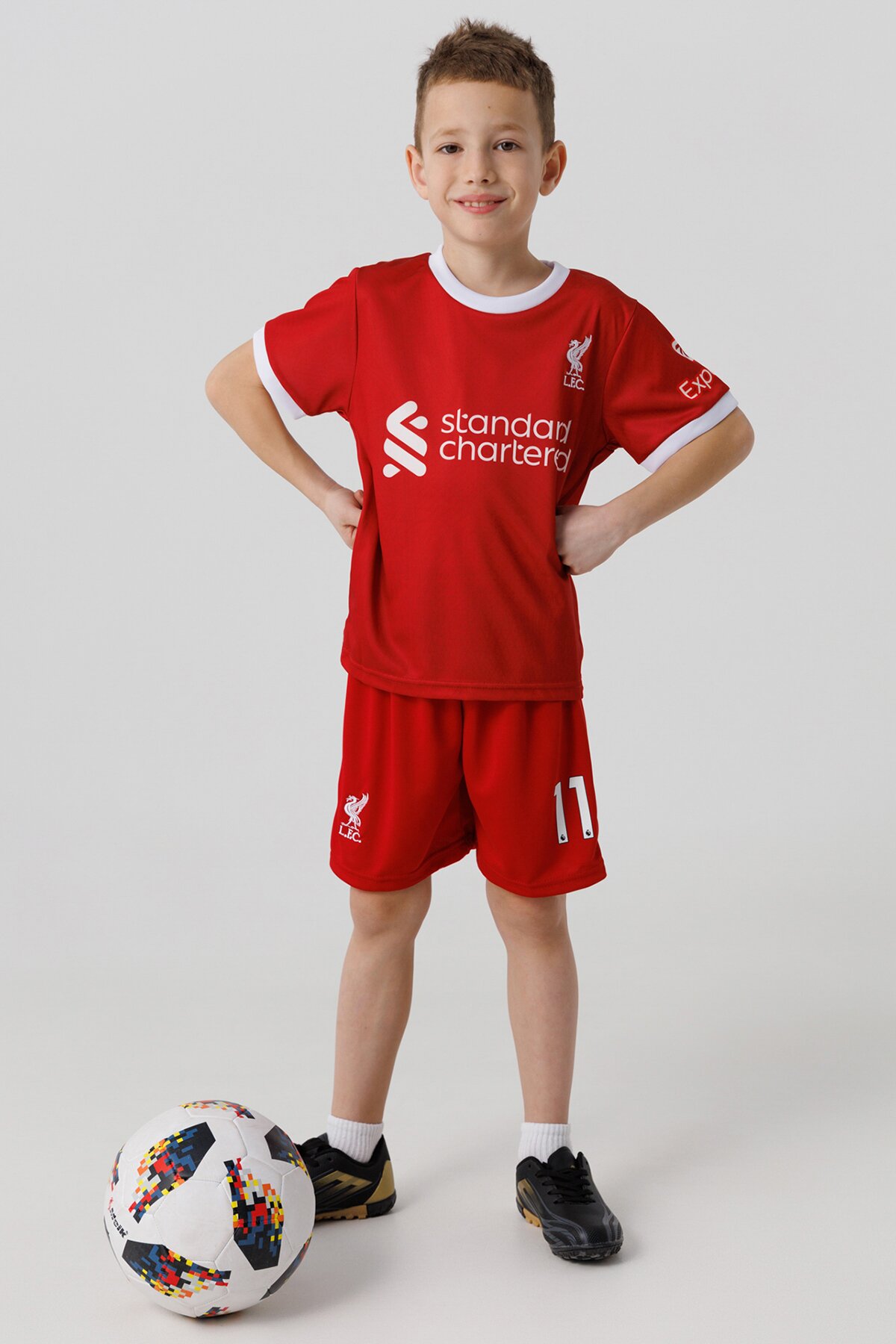 Футбольная форма для мальчика BLD ЛИВЕРПУЛЬ SALAH 110 см Красный (2000904755417A)  Фото №0