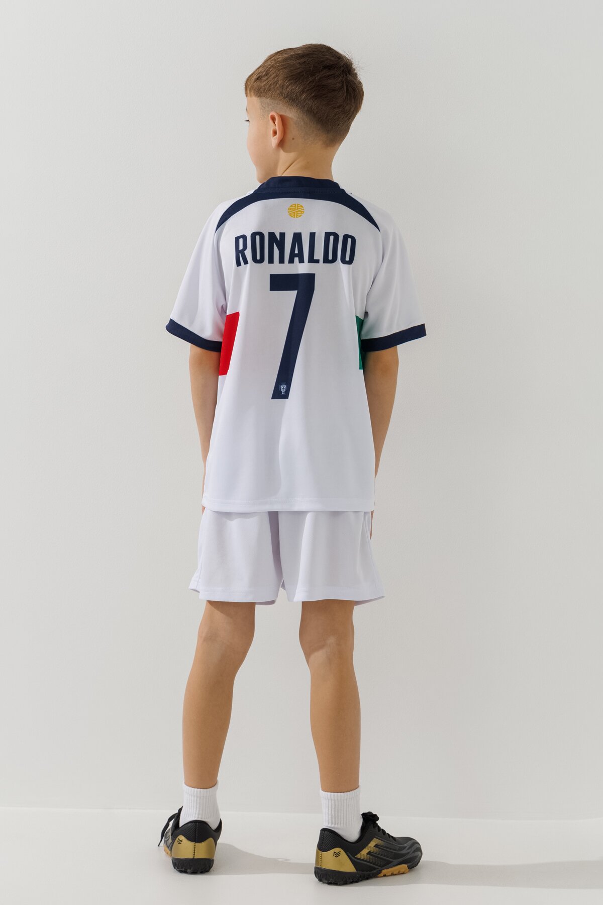 Футбольная форма для мальчика BLD ПОРТУГАЛИЯ RONALDO 152 см Белый  Фото №3