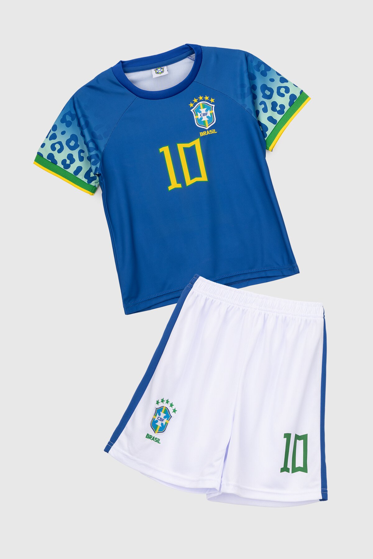 Футбольная форма для мальчика BLD БРАЗИЛИЯ NEYMAR 110 см Синий (2000990366771A)  Фото №6