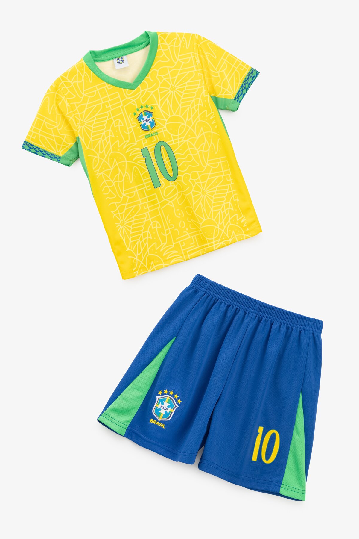 Футбольна форма для хлопчика BLD БРАЗИЛИЯ NEYMAR JR 104 см Жовтий  Фото №5