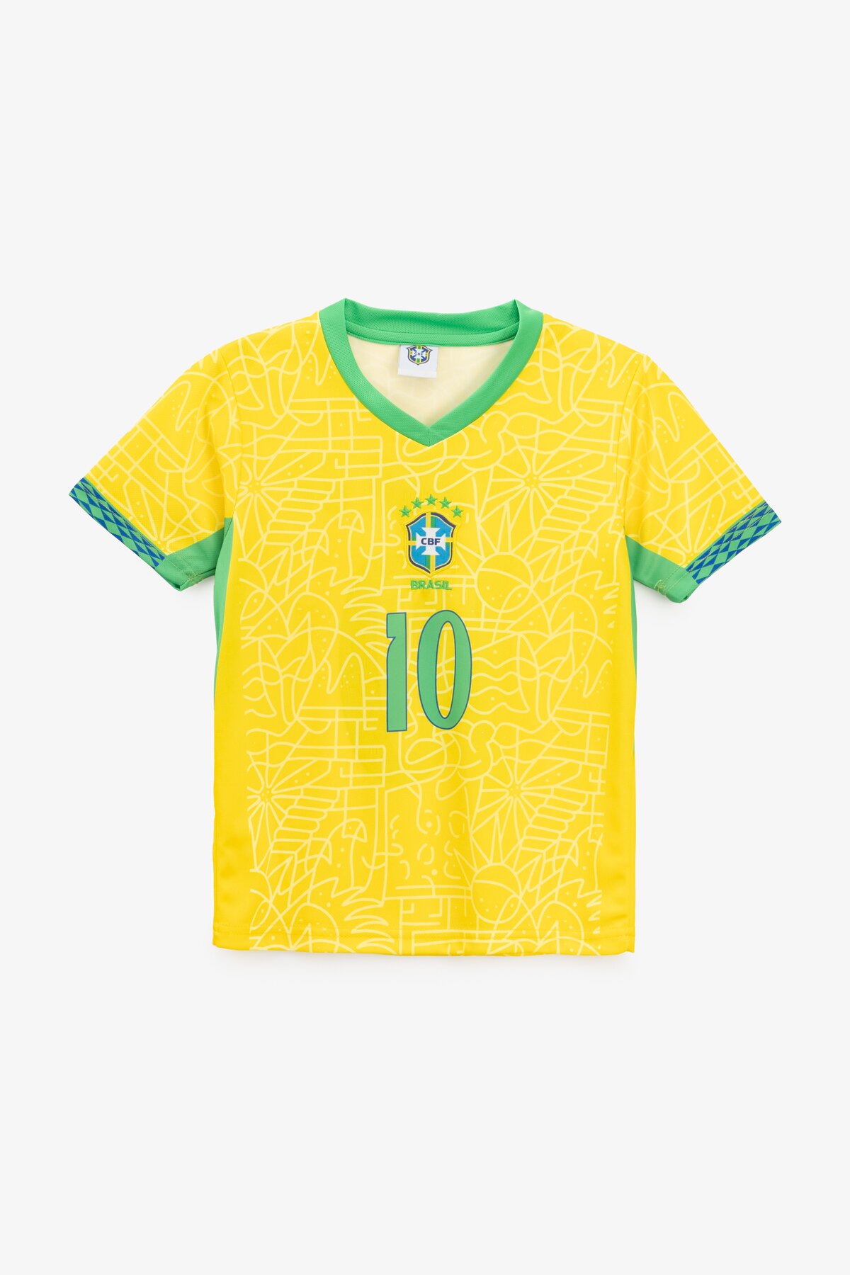 Футбольна форма для хлопчика BLD БРАЗИЛИЯ NEYMAR JR 104 см Жовтий  Фото №6