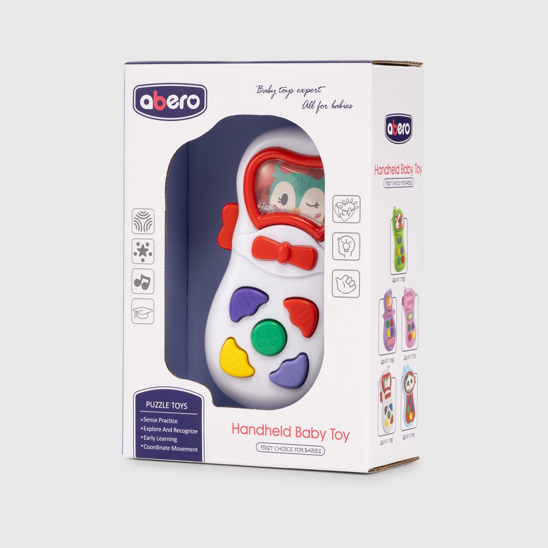 Игрушечный мобильный телефон QX-91175E/9E 18.2 х 6 х 12.6 Белый (2000990065155)  Фото №3