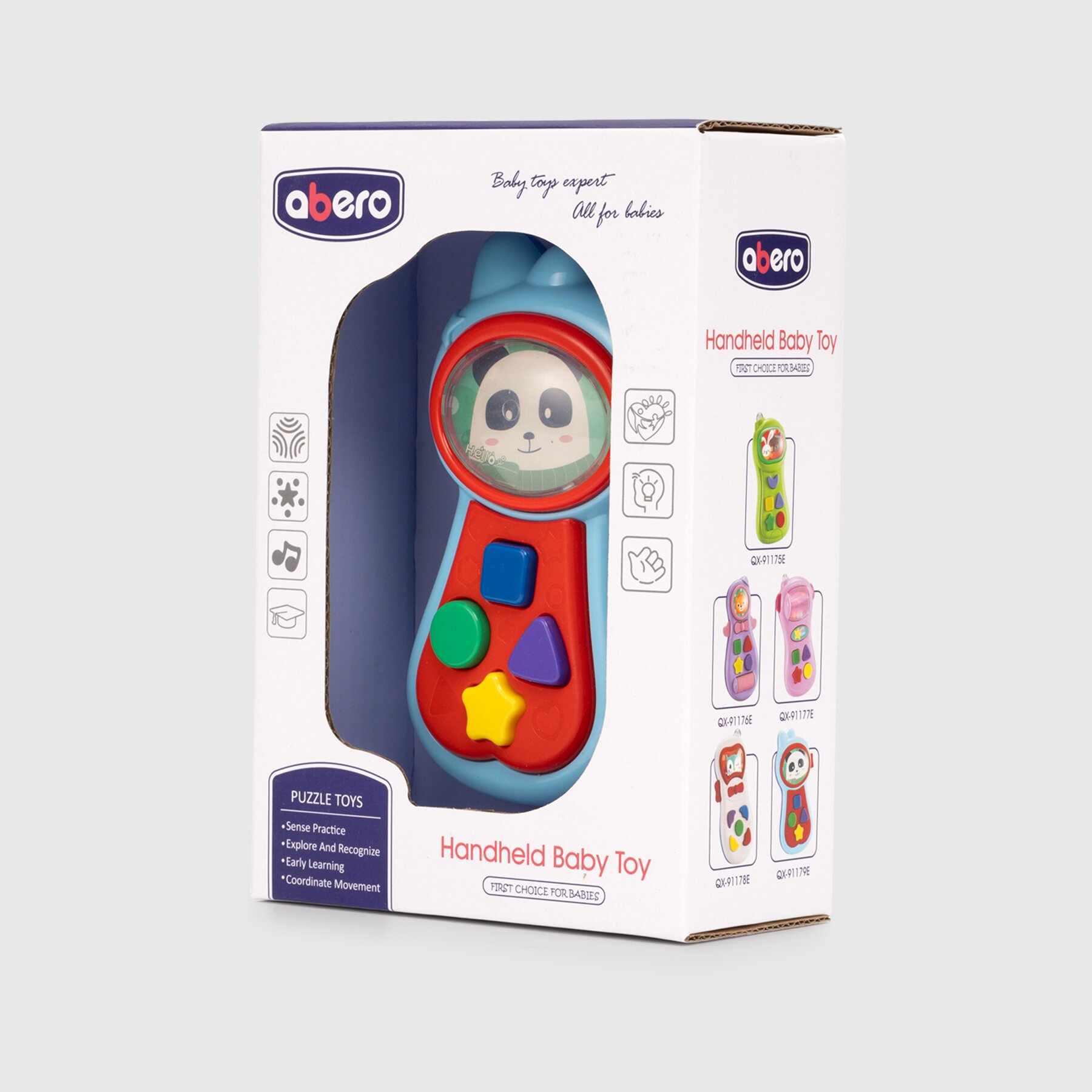 Игрушечный мобильный телефон QX-91175E/9E 18.2 х 6 х 12.6 Голубой (2000990065179)  Фото №3