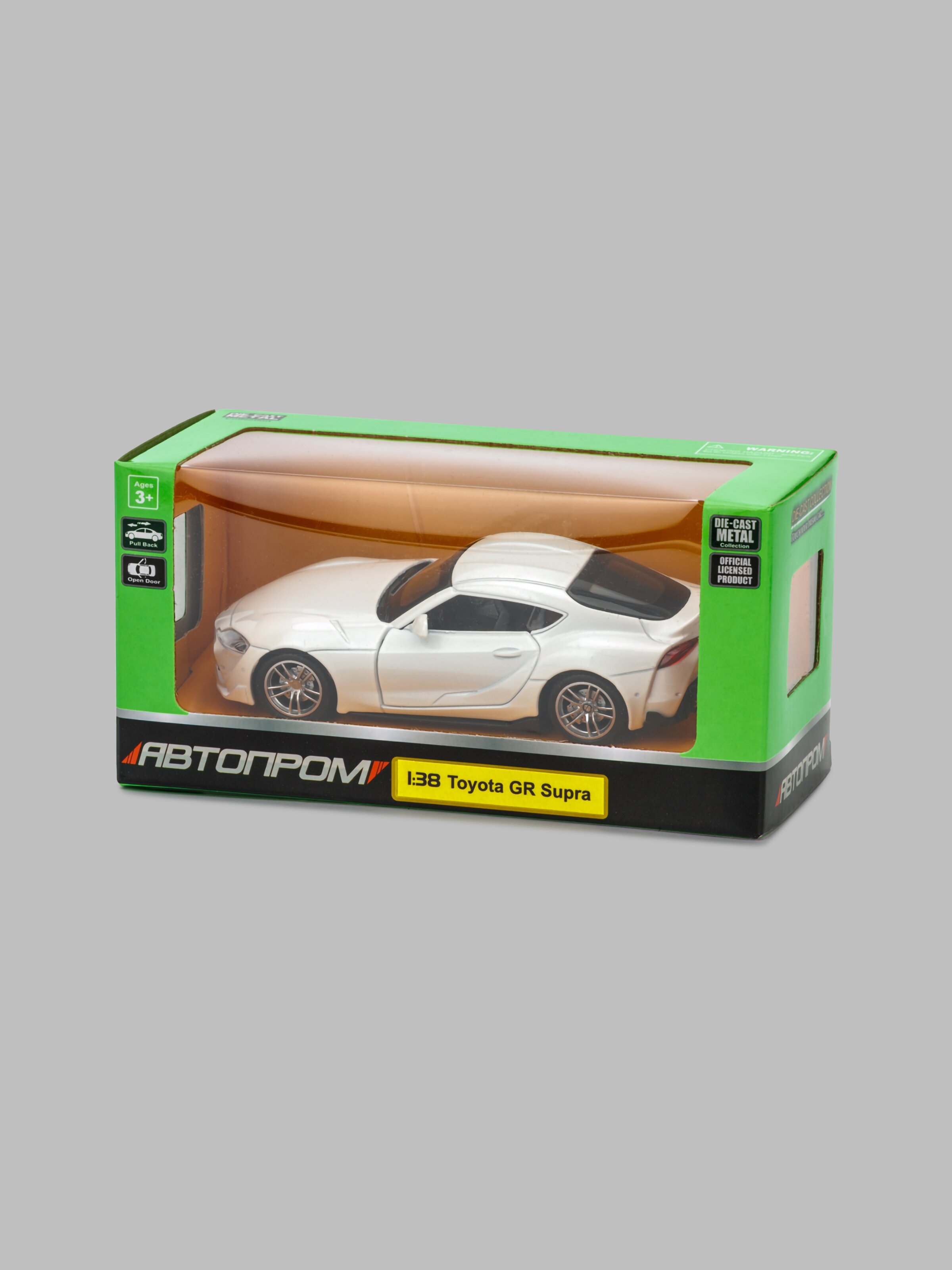 Игрушка Машина Alfa Romeo Toyota GR Supra АВТОПРОМ 4357 Белый (2000990596277)  Фото №4