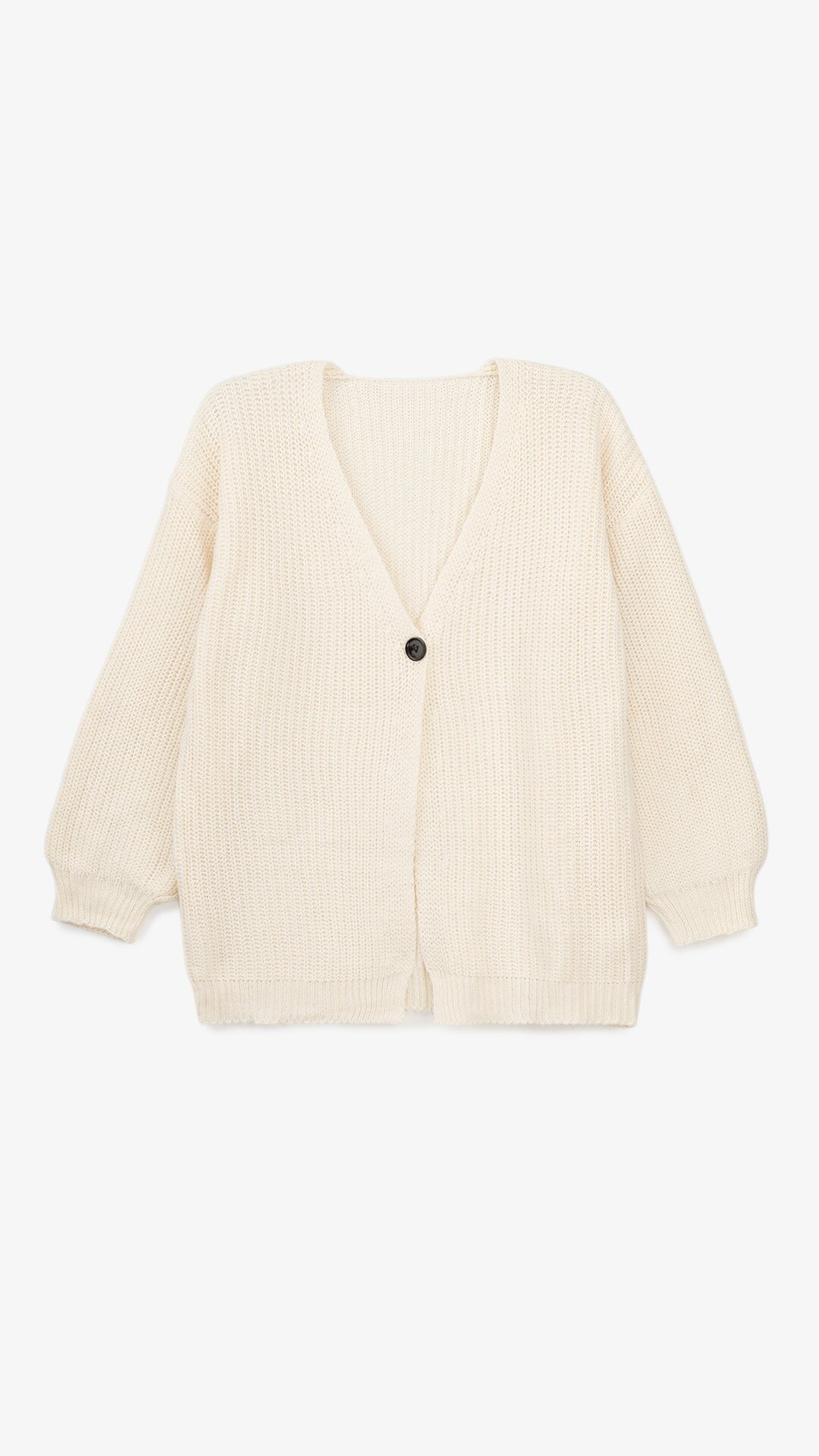 Кардиган однотонный женский 1025 One Size Молочный  Фото №6