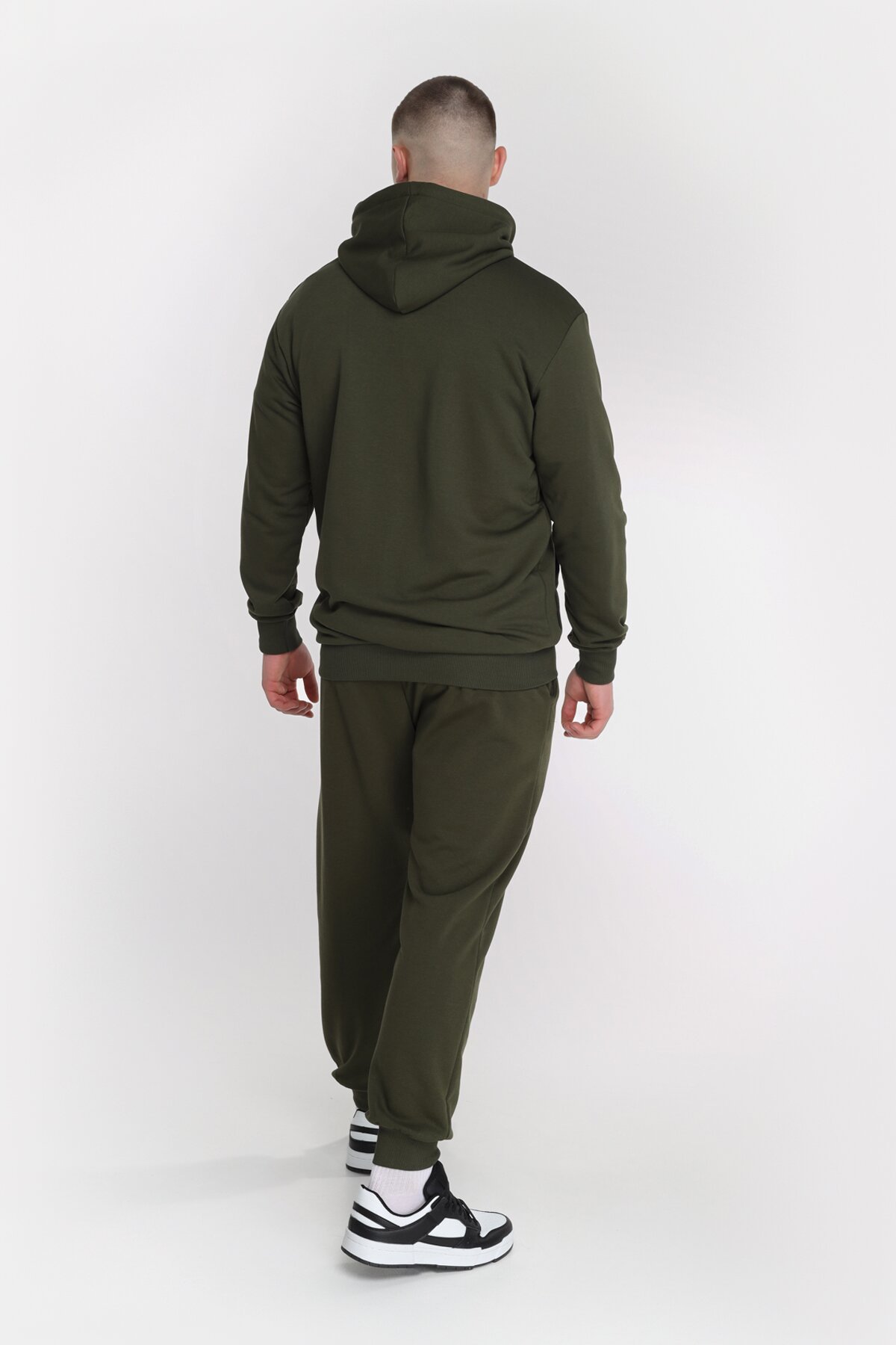 Худи однотонный мужской Demos DMS006 baza 3XL Хаки (2000989425847D)  Фото №7