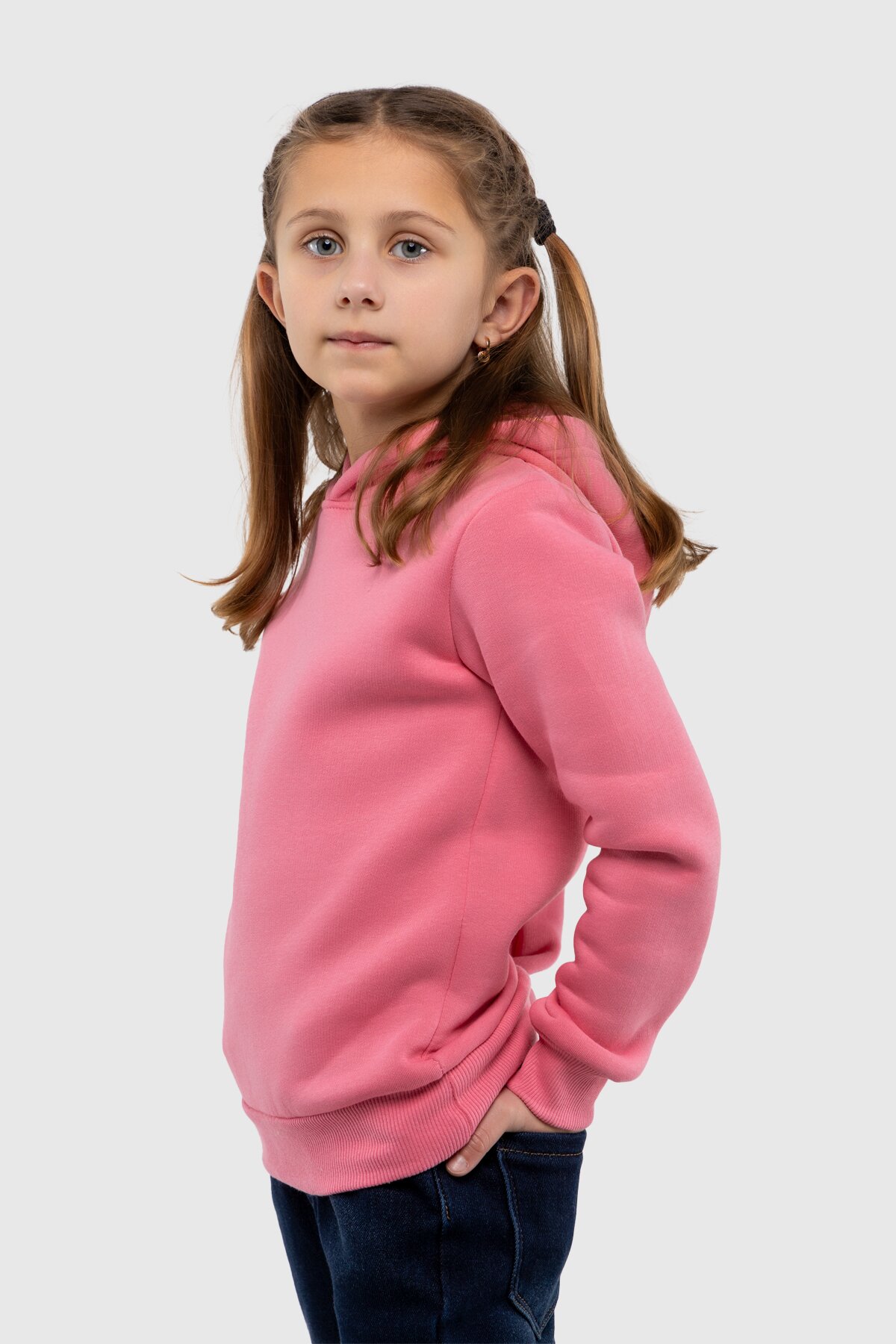 Худи однотонный детский First Kids 3164 134 см Розовый (2000990057297W)  Фото №2