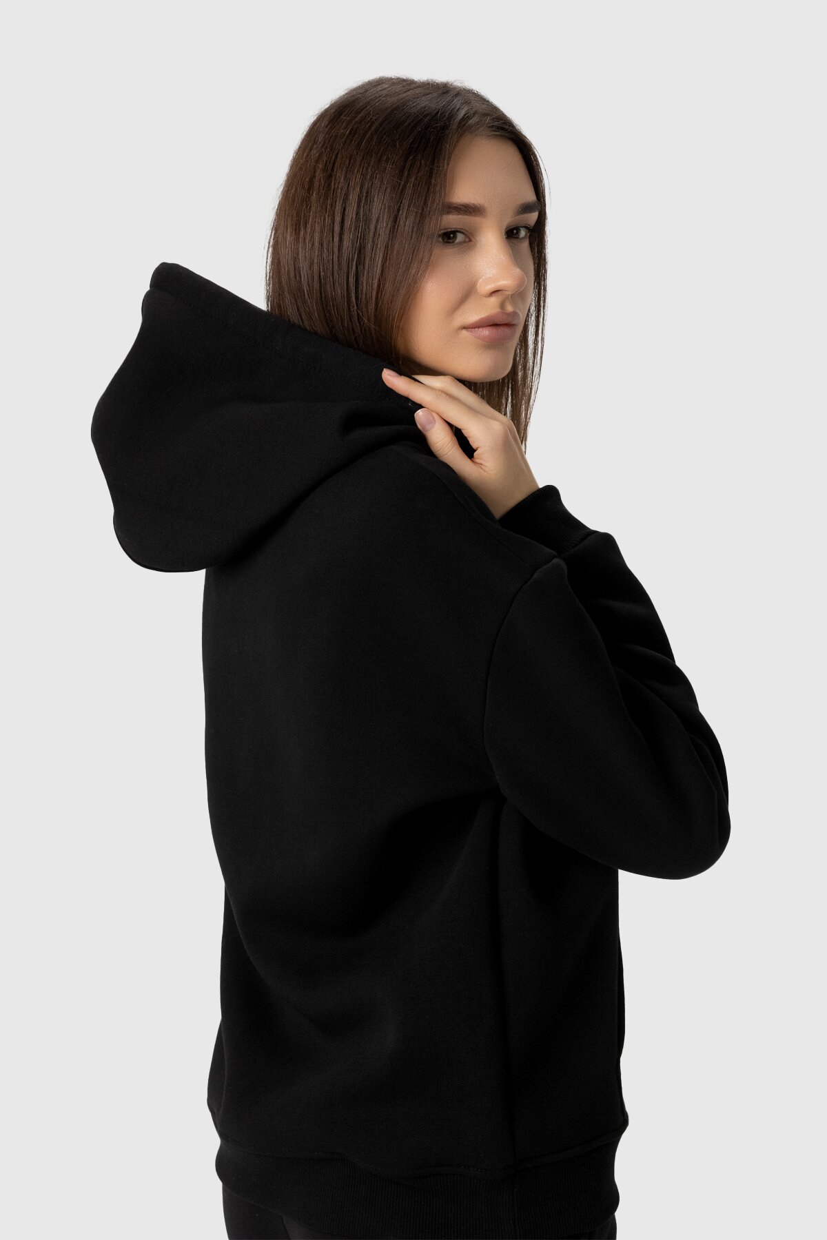 Худи однотонный женский LAWA CTM WBC02321 XL Черный  Фото №1