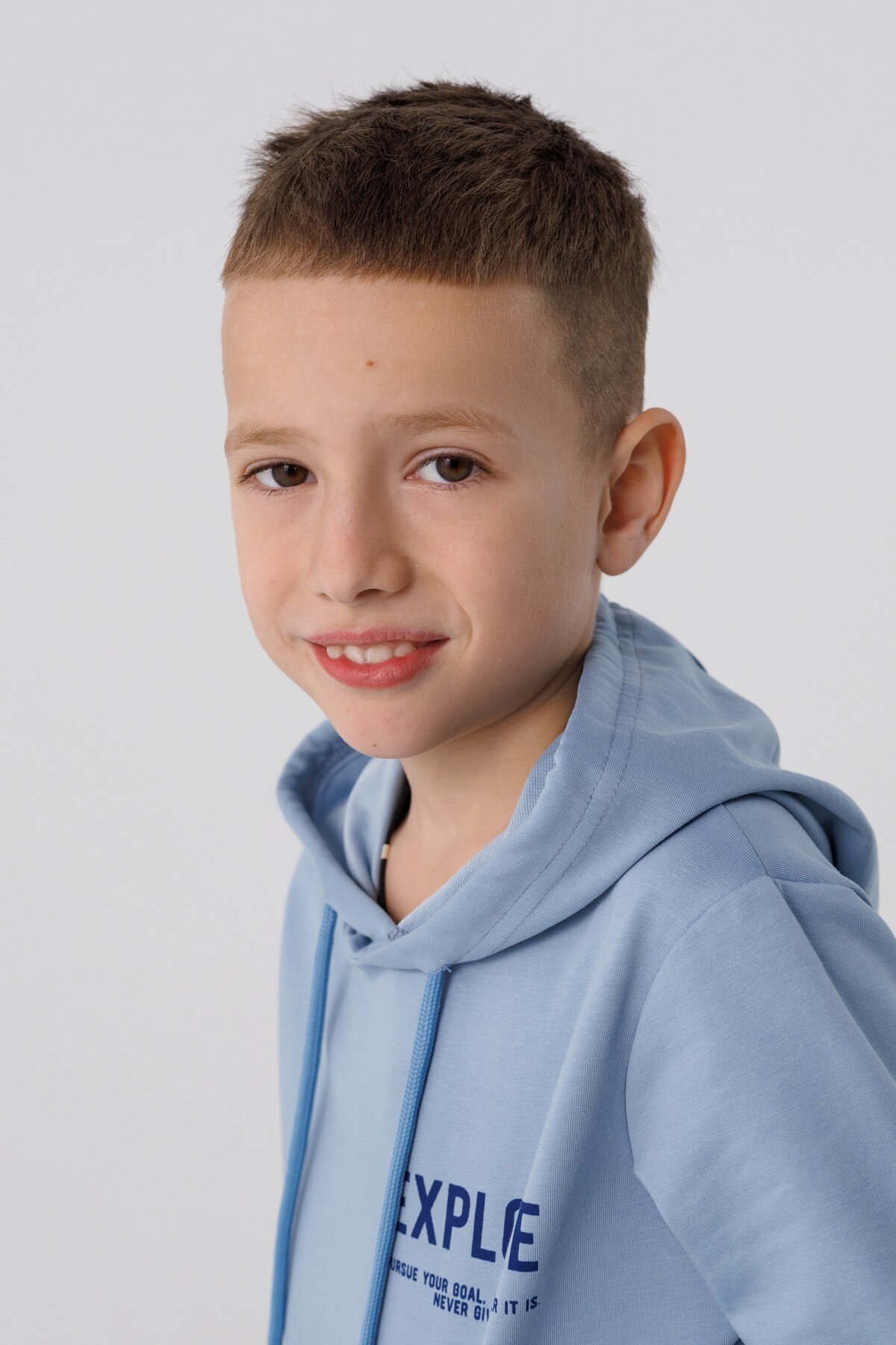 Худі з принтом для хлопчика Deniz 0502 116 см Блакитний (2000990438737D)  Фото №2