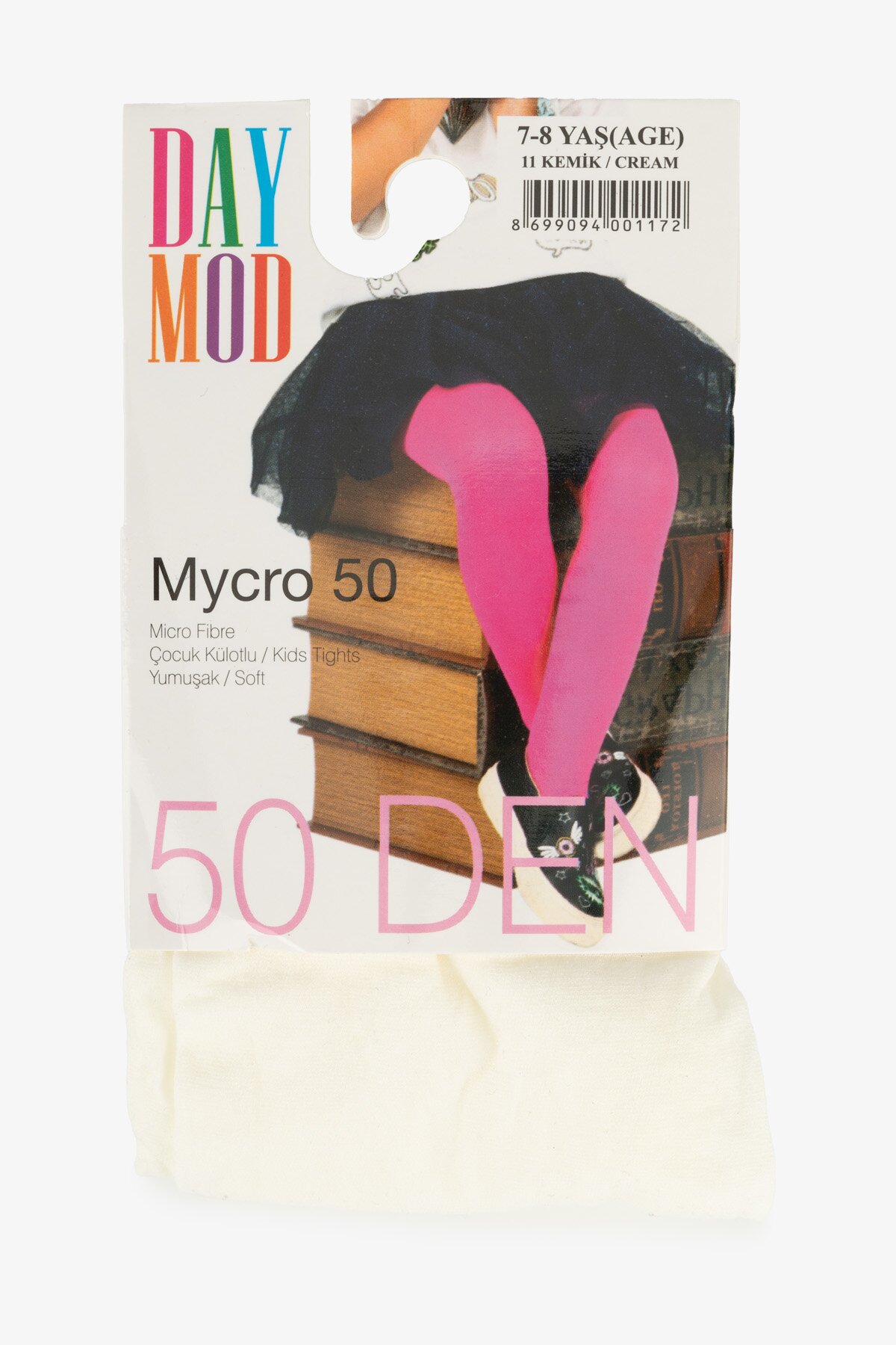 Колготи для дівчинки Day Mod Mycro 50 Den 3-4 роки Молочний