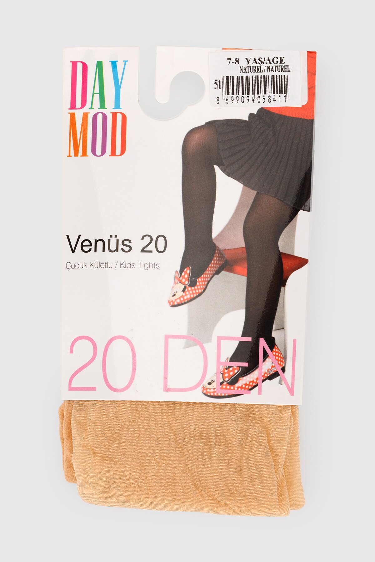 Колготи однотонні для дівчинки Day Mod Venus 20Den 11-12 років Бежевий (2000990704290A)  Фото №2