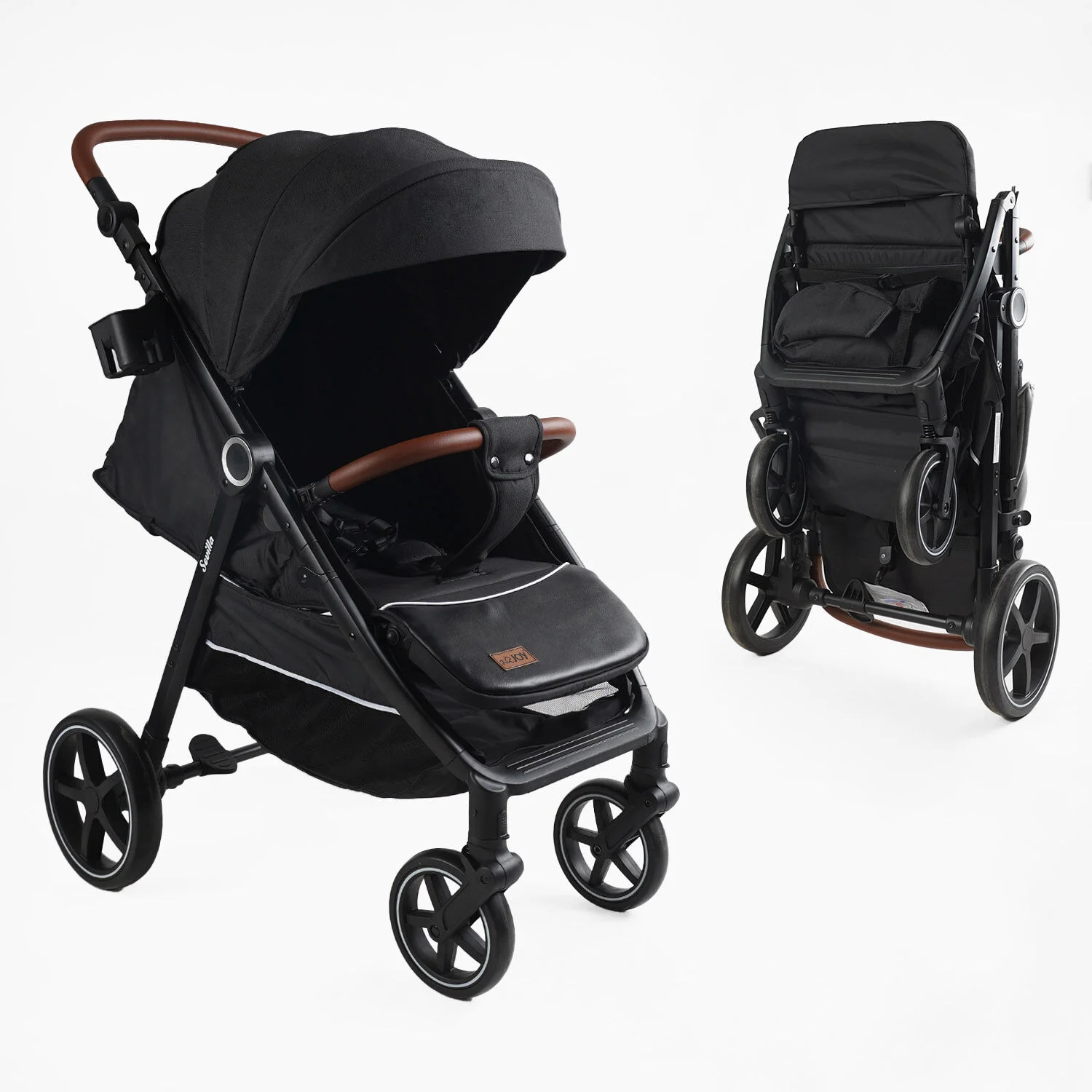 Візок прогулянковий дитячий JOY Sevillia S-62892 Чорний  Фото №1