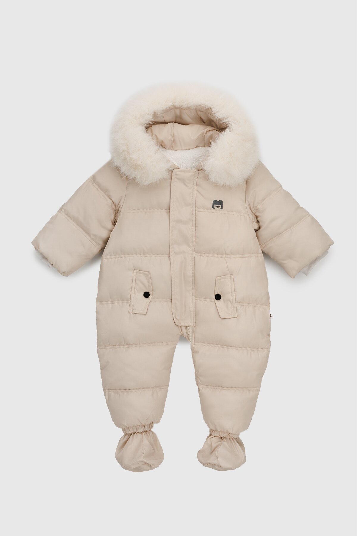 Комбинезон детский Snowgenius 190719 68 см Бежевый (2000990677846W)  Фото №0