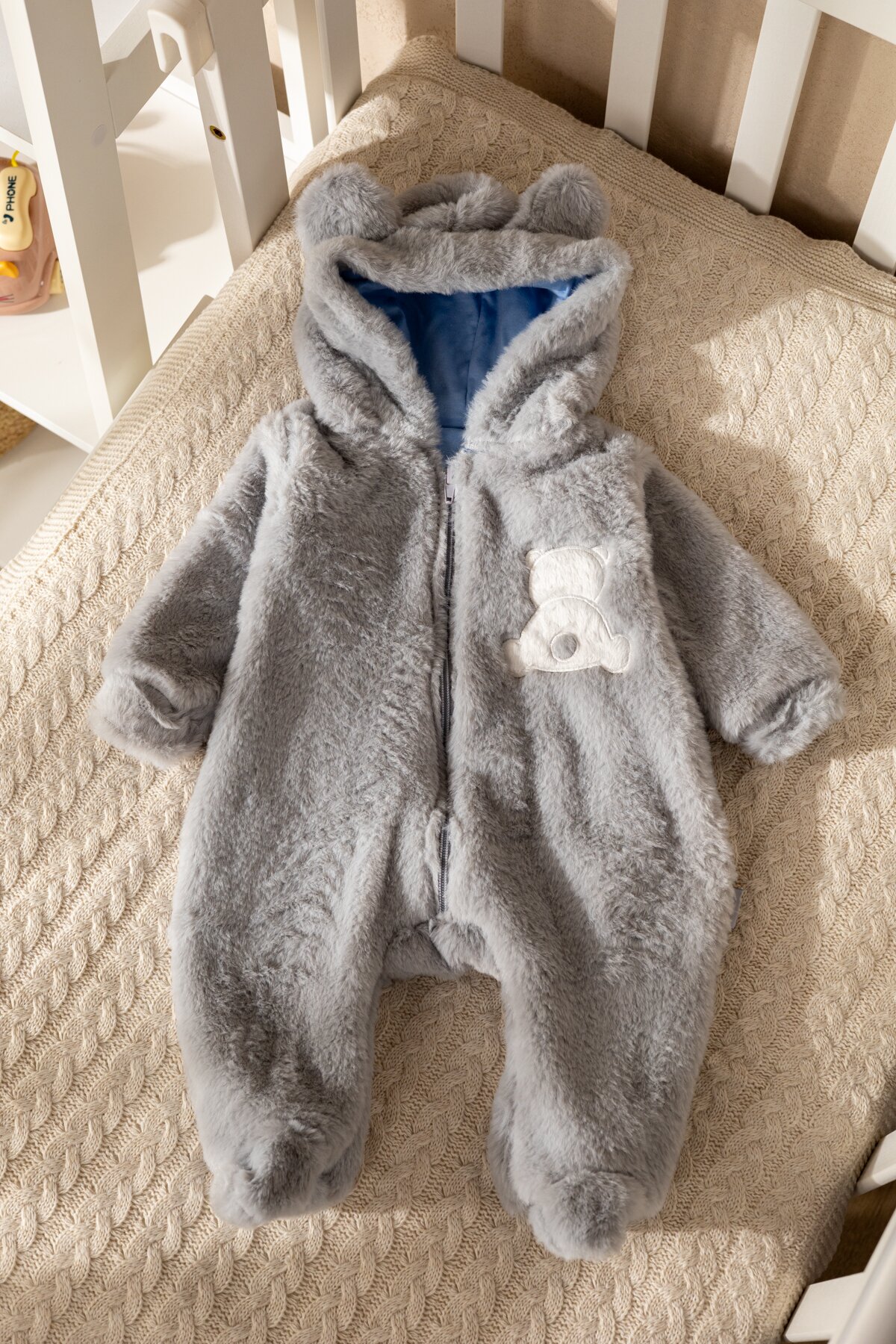 Комбинезон малявка Mini Papi 8208 Сірий (2000990095619W)  Фото №0