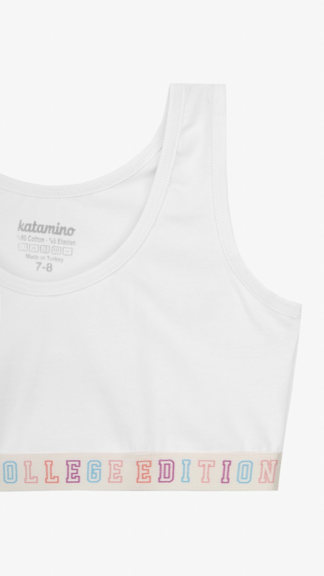 Комплект белья топ+трусы для девочки Katomino K128508 7-8 лет Белый  Фото №2