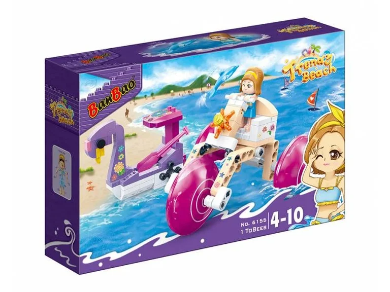 Конструктор &quot;Модный пляж&quot; Игры на воде BanBao 6155 135 эл.