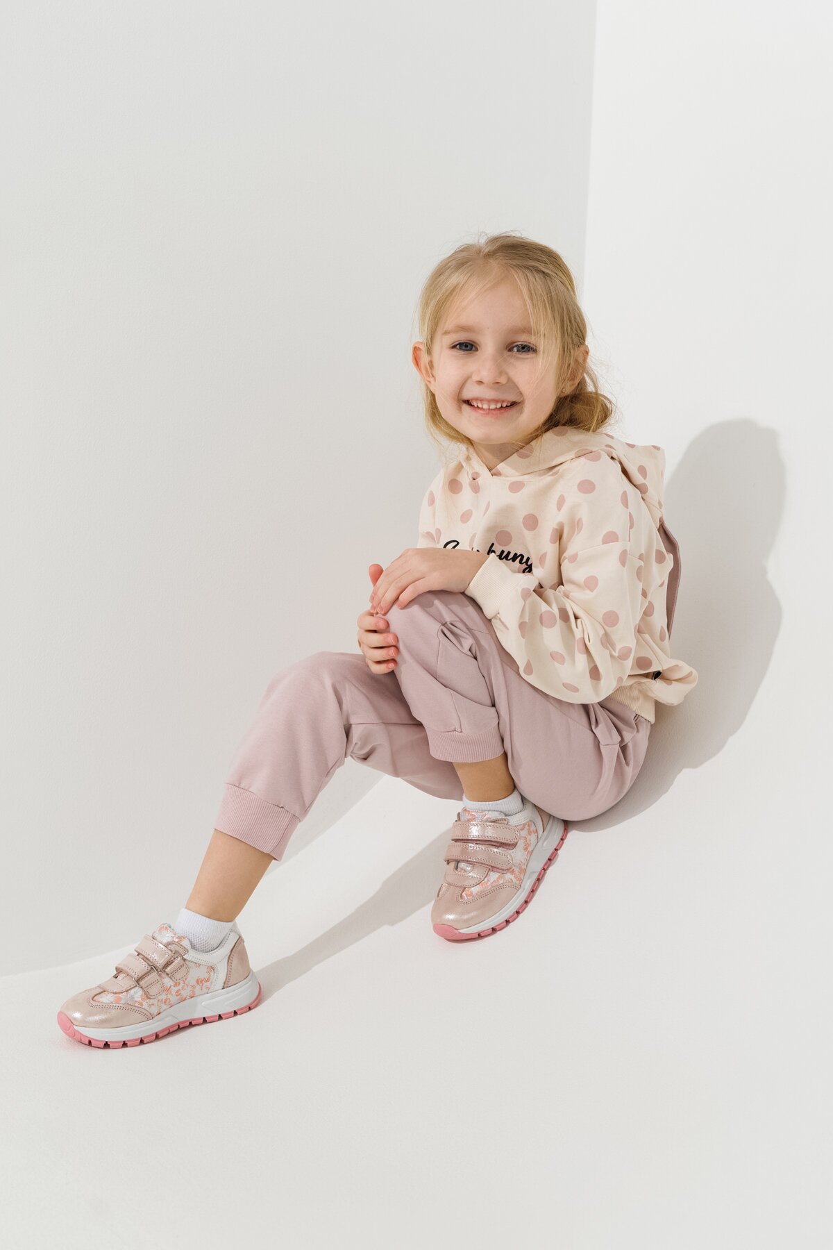 Костюм худі+штани для дівчинки Baby Show 483 92 см Молочний  Фото №5