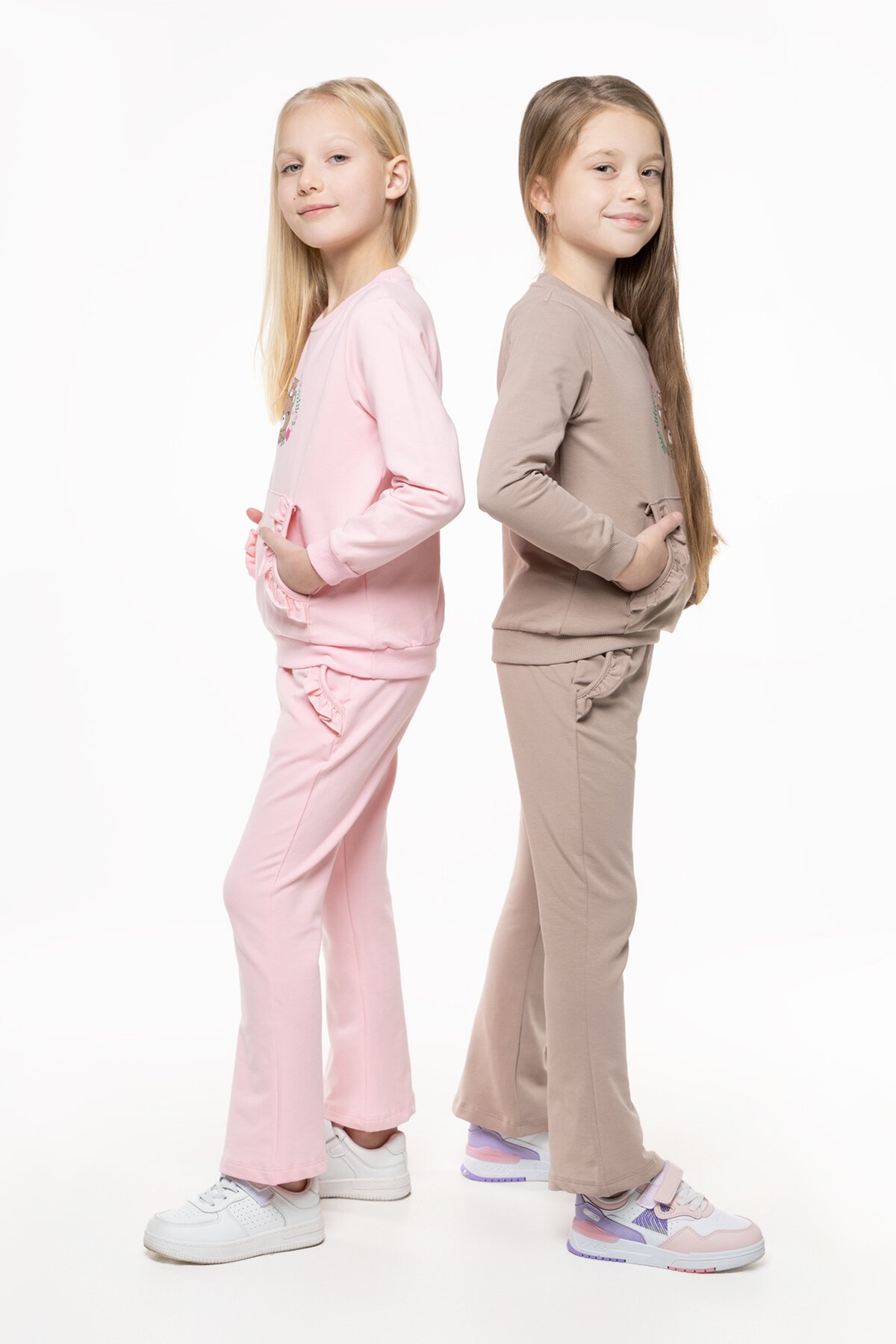 Костюмы для девочки (свитшот+штаны) Pop Fashion 7260 92 см Розовый (2000990158437D)(SC)  Фото №8