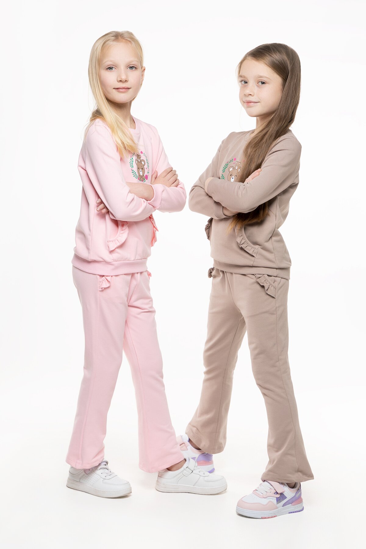 Костюмы для девочки (свитшот+штаны) Pop Fashion 7260 92 см Розовый (2000990158437D)(SC)  Фото №9