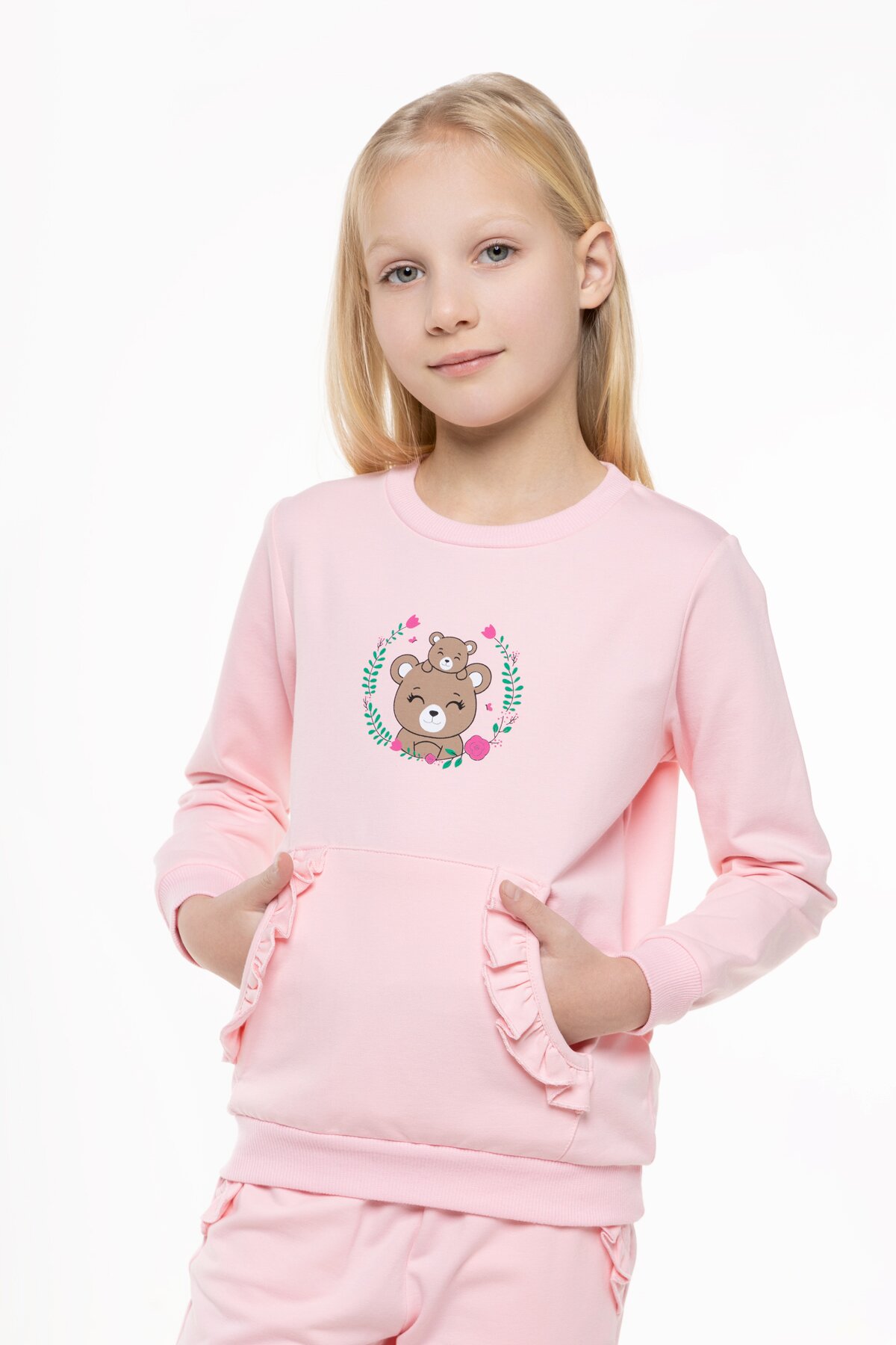 Костюмы для девочки (свитшот+штаны) Pop Fashion 7260 92 см Розовый (2000990158437D)(SC)  Фото №0