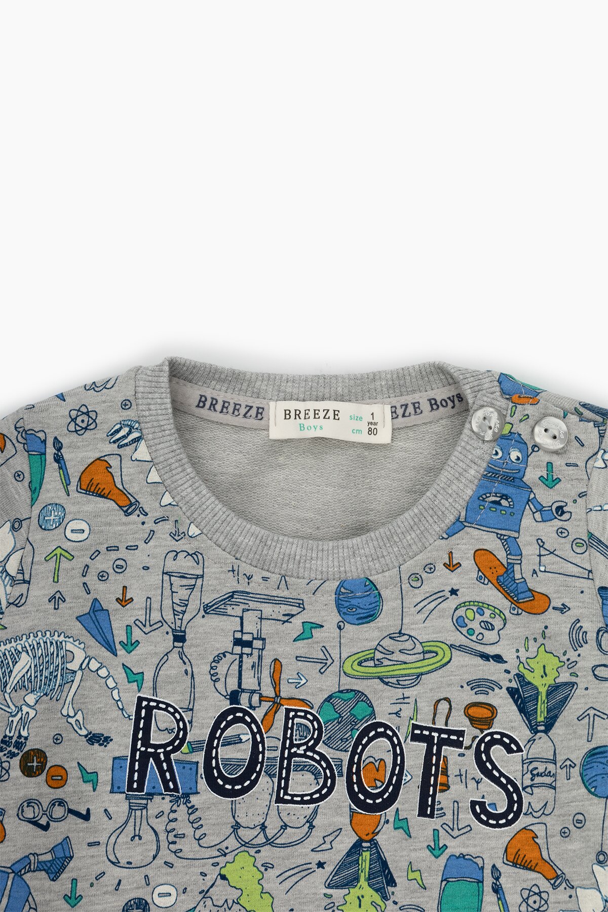Костюм малявка для хлопчика Breeze 16686 68 см Сірий (2000989803942D)  Фото №4