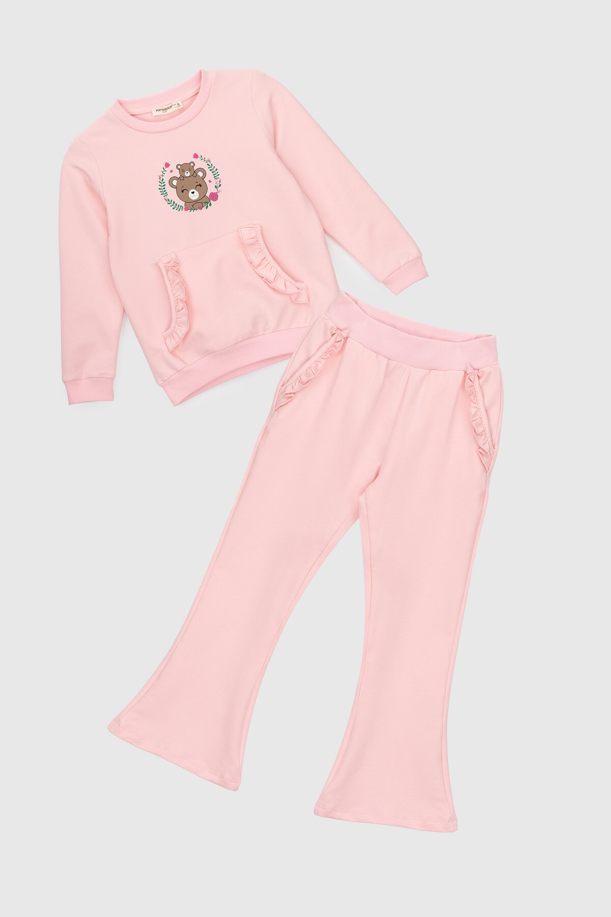 Костюмы для девочки (свитшот+штаны) Pop Fashion 7260 92 см Розовый (2000990158437D)(SC)  Фото №11