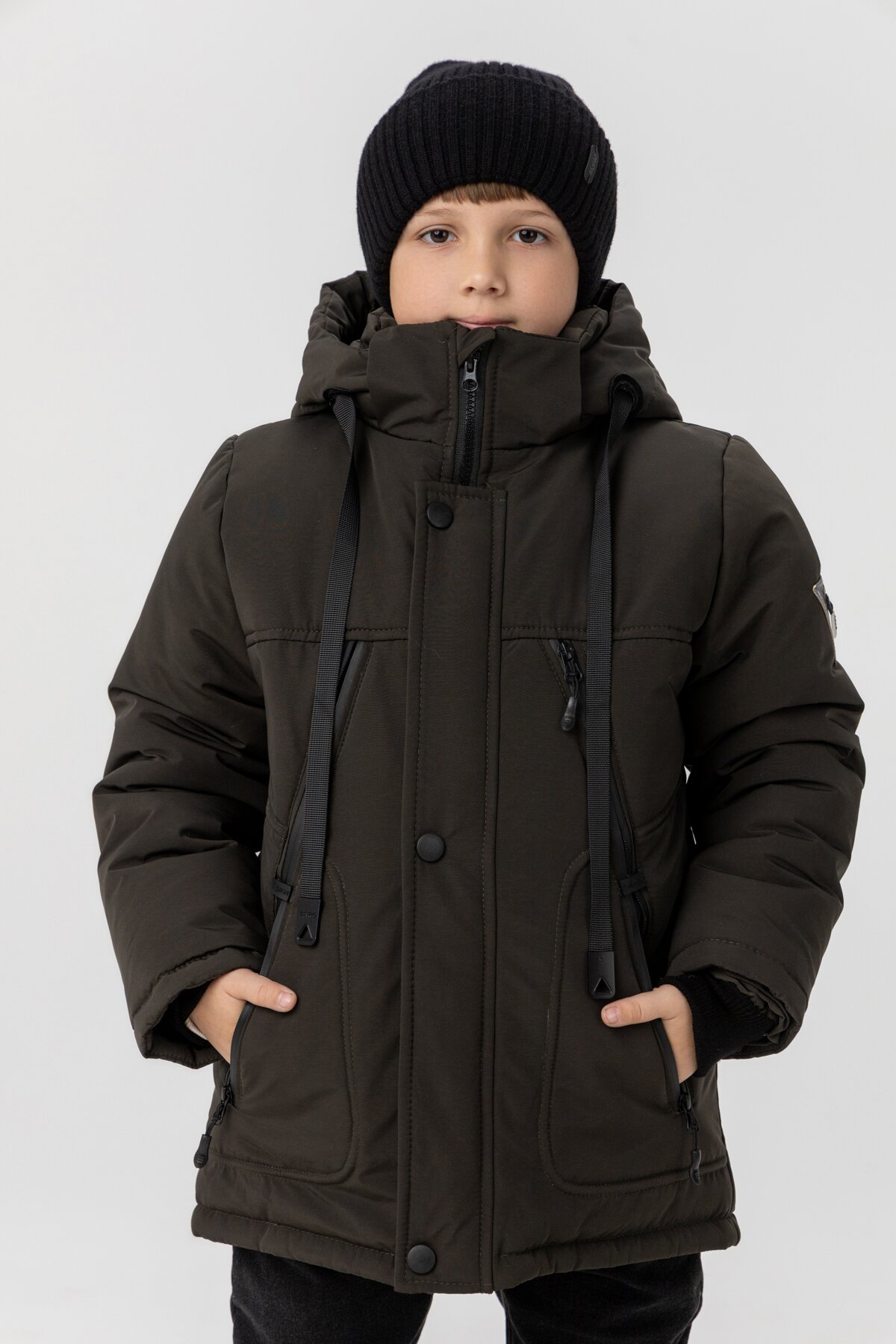 Куртка зимова для хлопчика ОШЕН Jasper 140 см Хакі (2000989553168W)  Фото №0