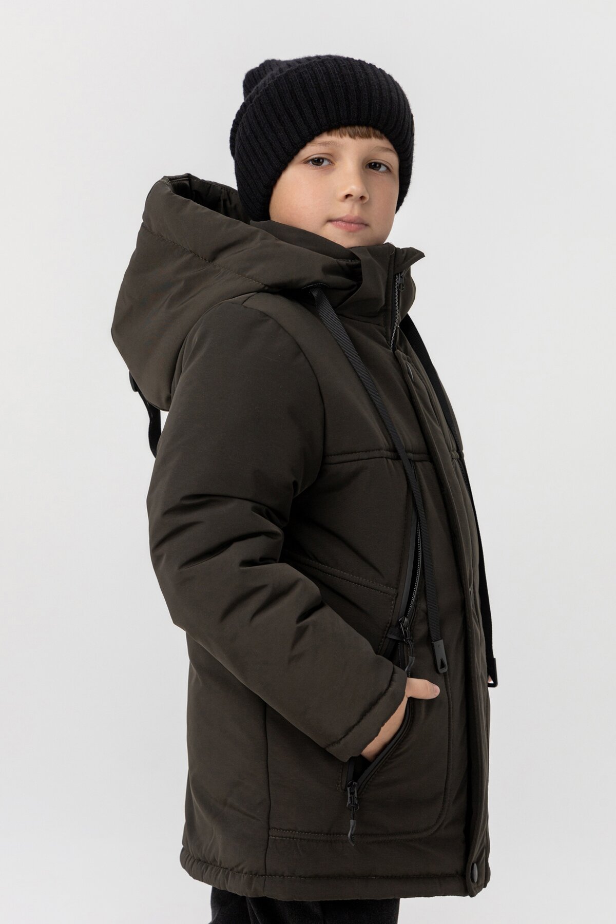 Куртка зимова для хлопчика ОШЕН Jasper 140 см Хакі (2000989553168W)  Фото №1