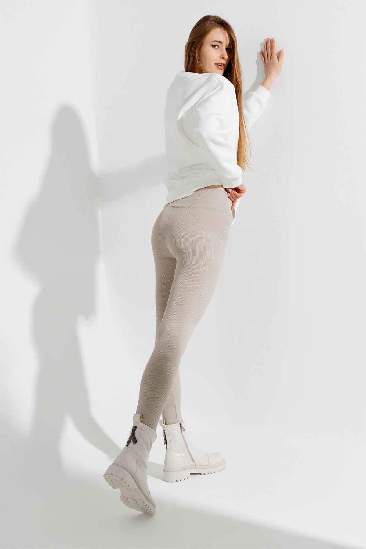 Лосини фітнес жіночі Cotton Angel 1902 XS Бежевий (2000990425614D)  Фото №6