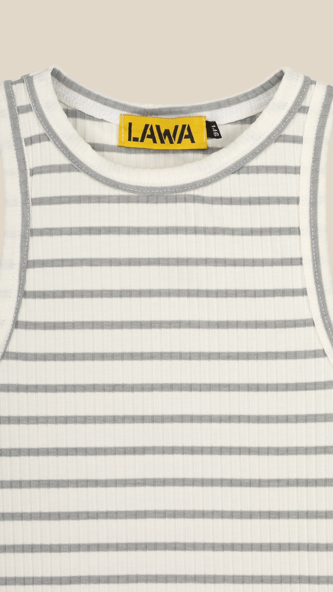 Майка з візерунком для дівчинки LAWA GBC02405 134 см Графітово-молочний  Фото №7