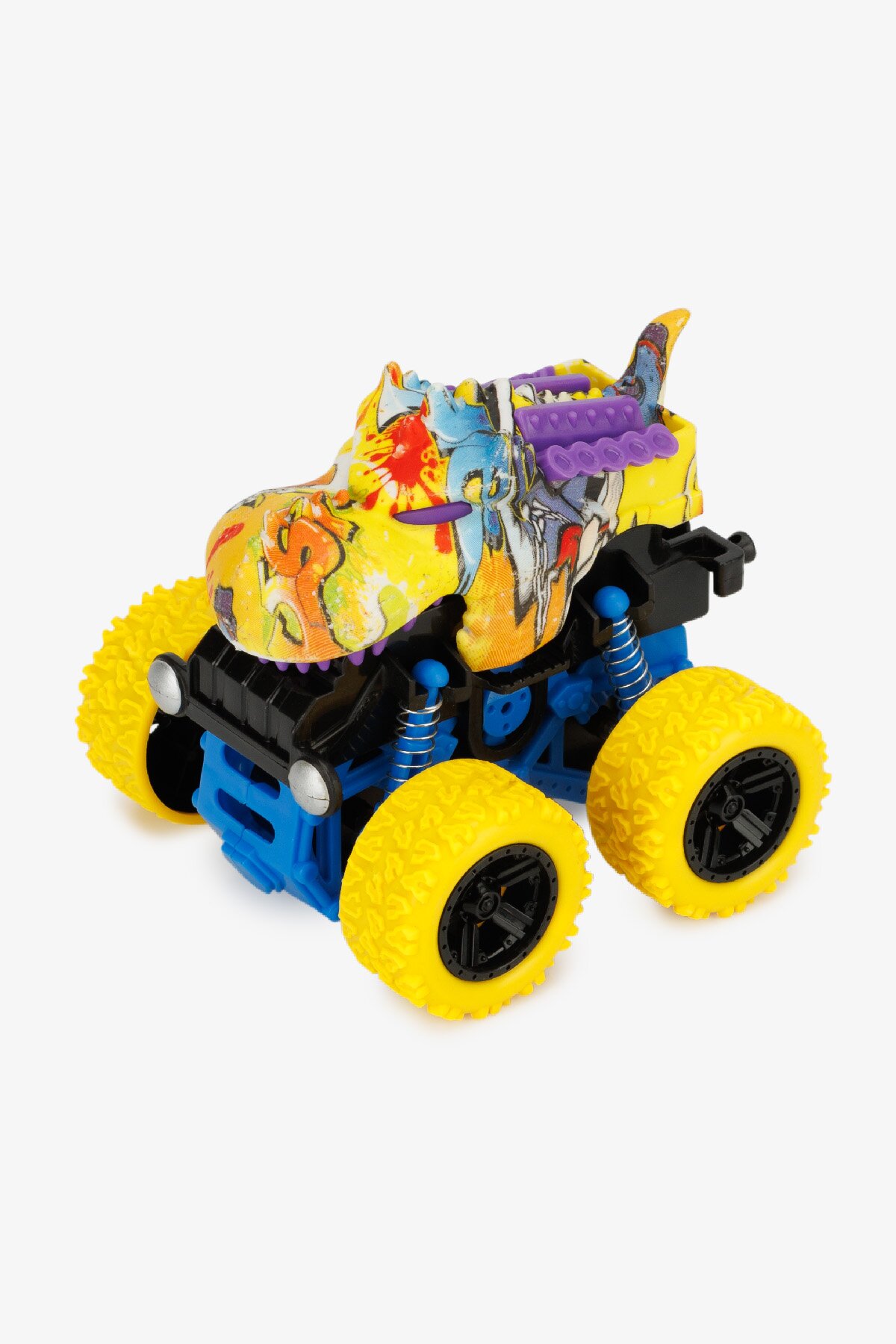 Машина-перевертыш инерционный MCGODIA TOYS D400-30-TY Желтый  Фото №0