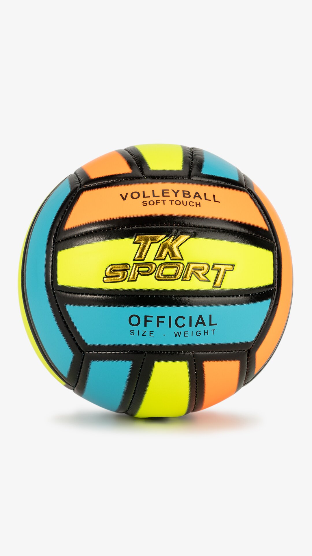М`яч волейбольний TK Sport C60983 280-300 г Синьо-помаранчевий  Фото №0