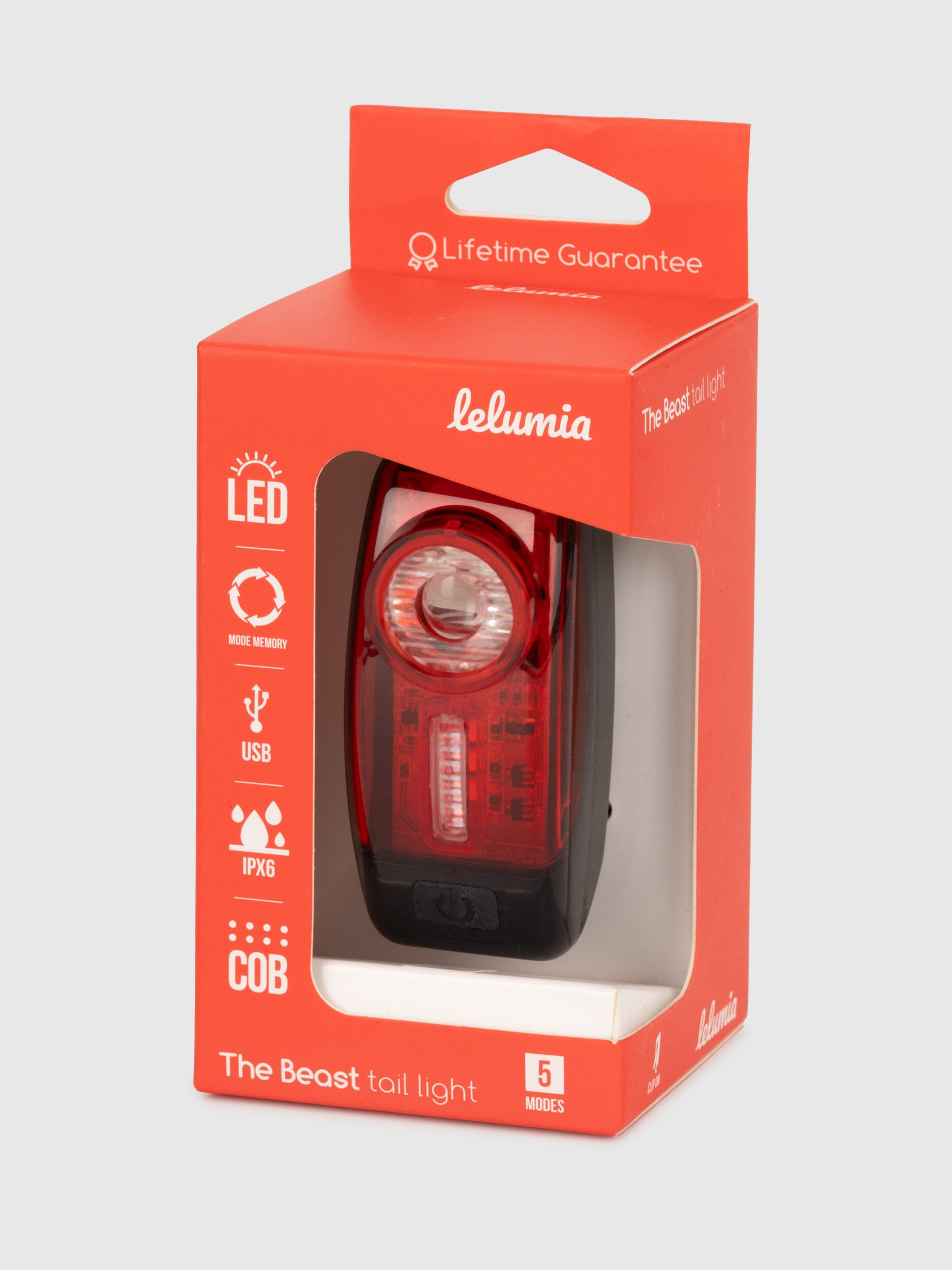 Блимавка передняя фара для велосипеда Lelumia 10630067 Різнокольоровий (2000990590879)  Фото №5