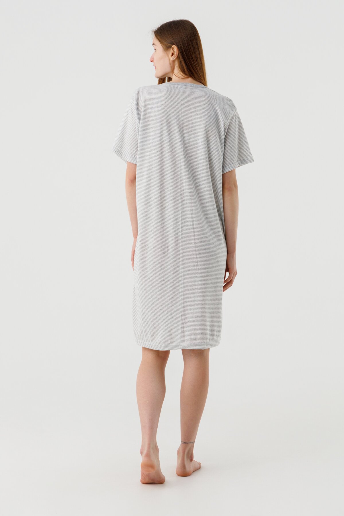 Ночная рубашка для кормящих Sevgi 3187 2XL Серый  Фото №5