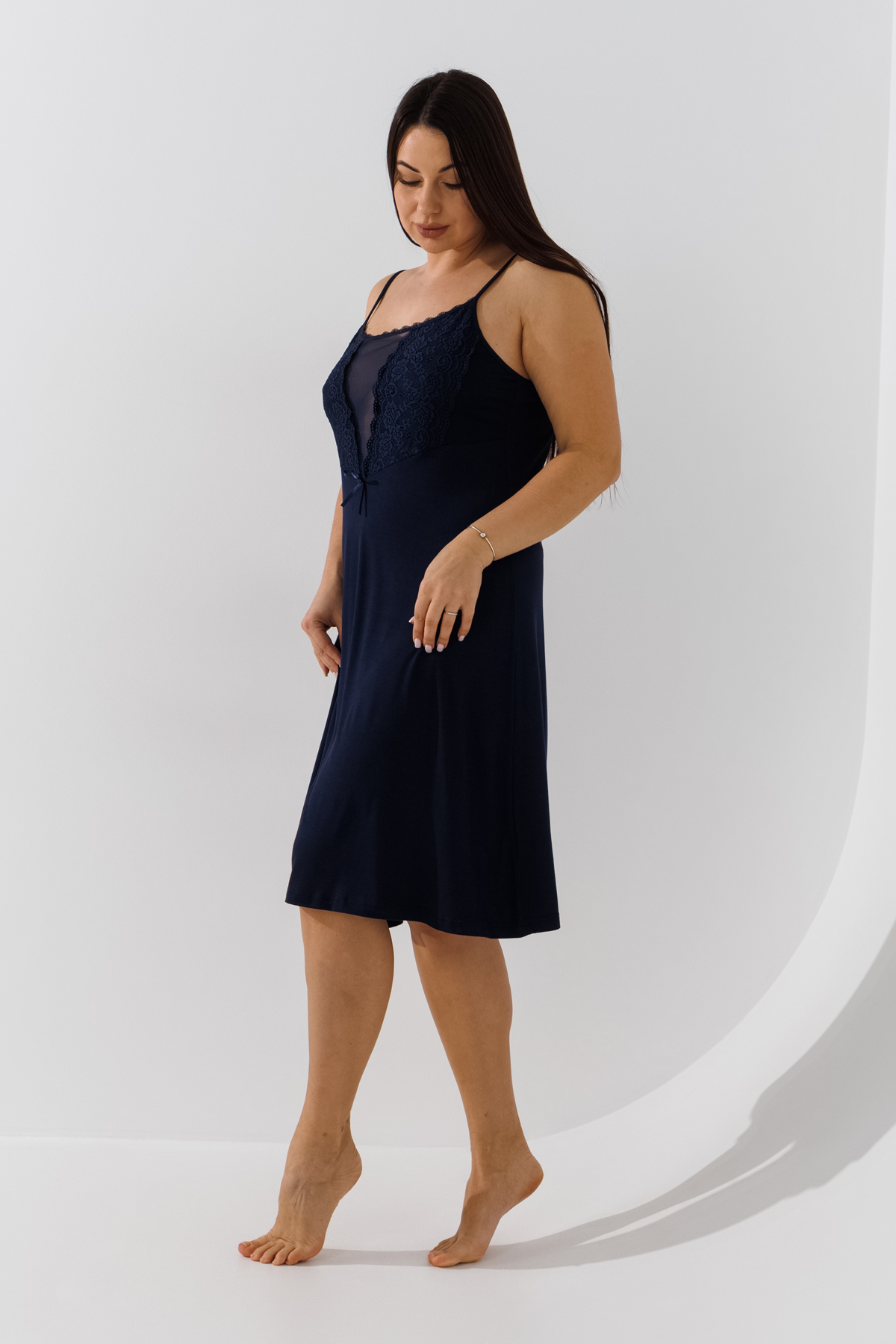 Нічна сорочка жіноча Nicoletta 70222 2XL Синій  Фото №1