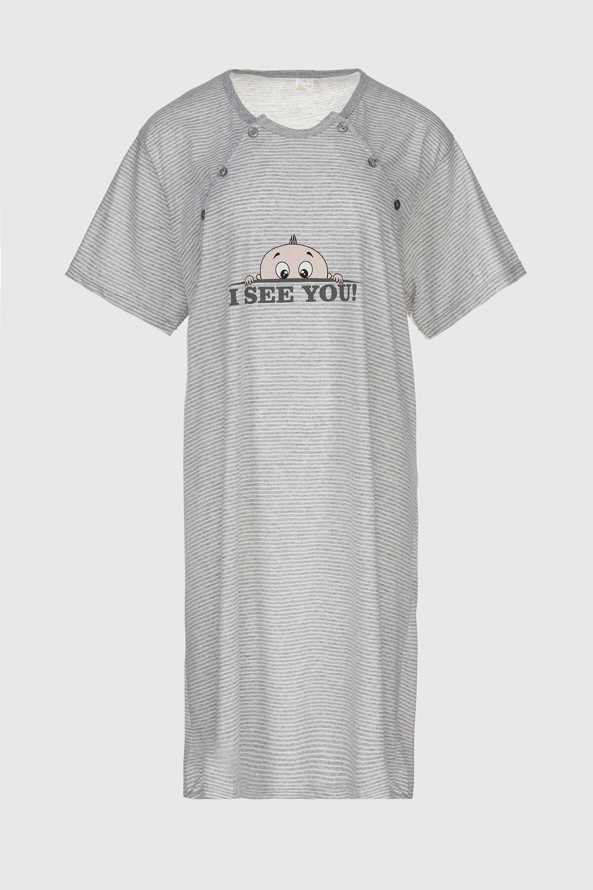 Ночная рубашка для кормящих Sevgi 3187 2XL Серый  Фото №7