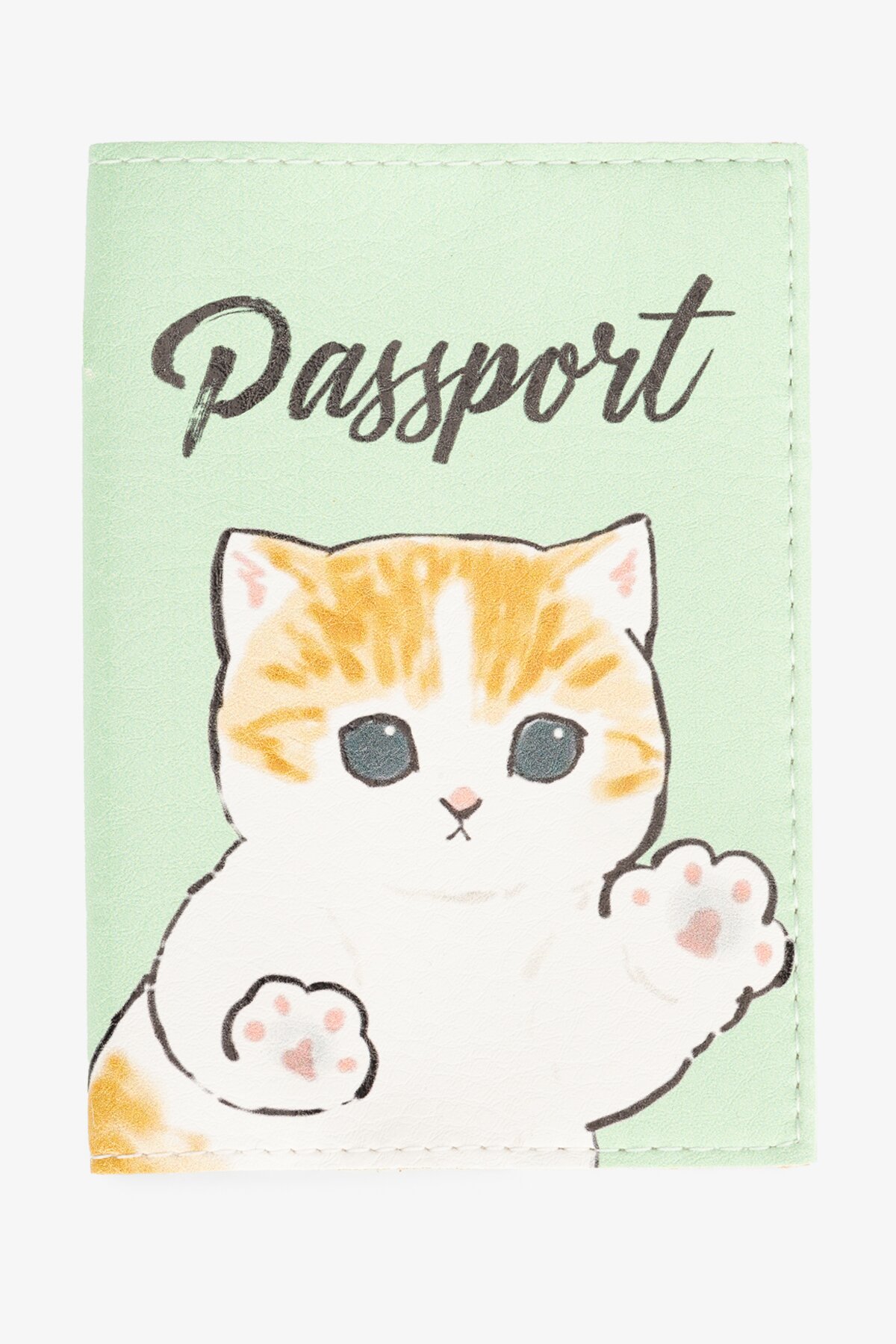 Обложка для паспорта TM Passporty 270 Котики Зеленый  Фото №0