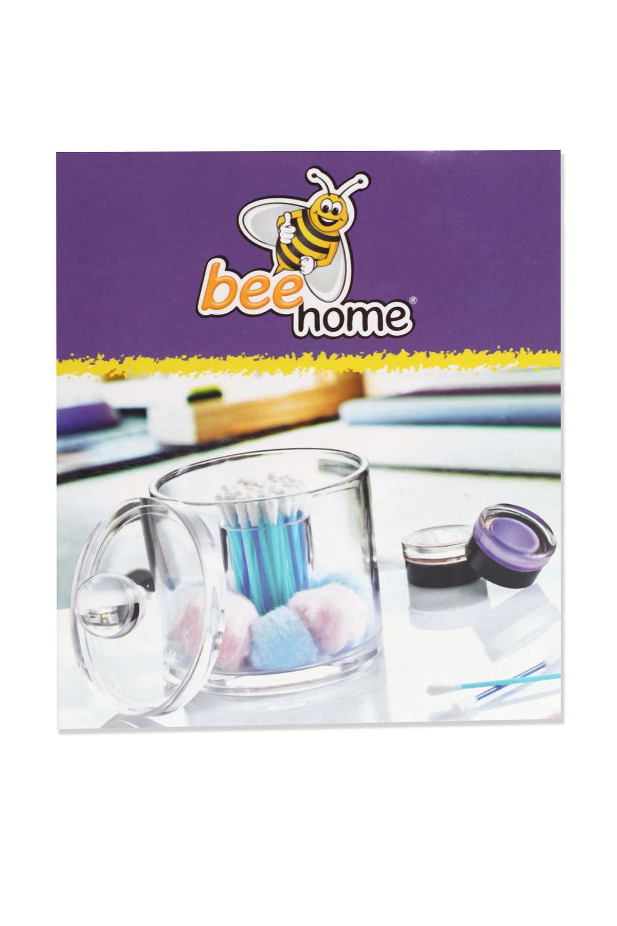 Оргонайзер для ватных палочек и дисков Bee Home AK497-B109 Черный (2000989353287A)  Фото №0