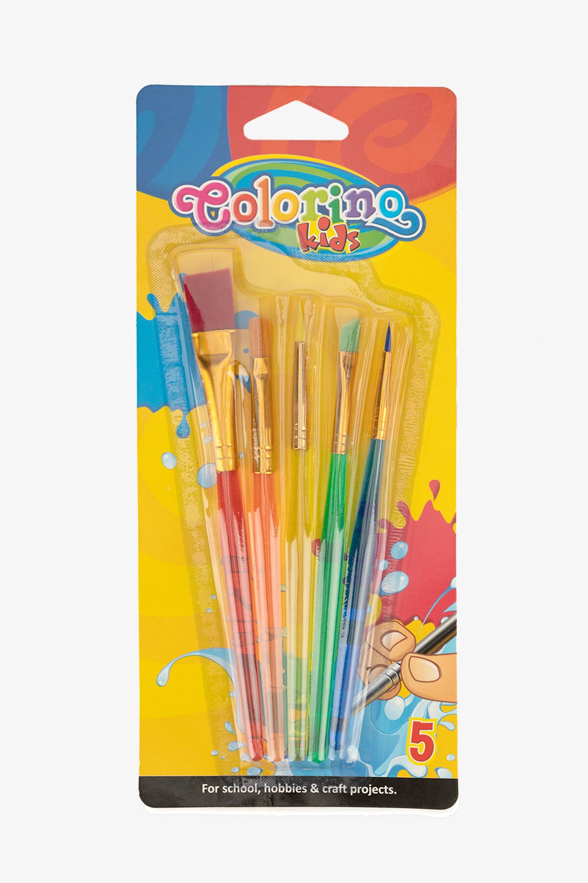 Пензлики акрилові COLORI 32599PTR  5 шт Різнокольоровий