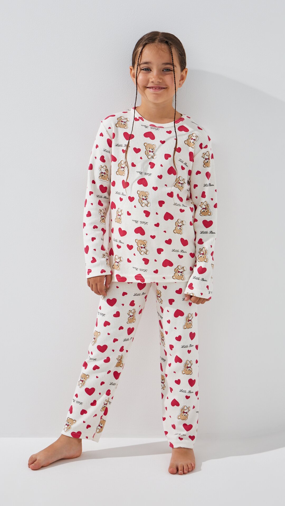 Піжама для дівчинки DALMINA Little Bear 104 см Молочний  Фото №0