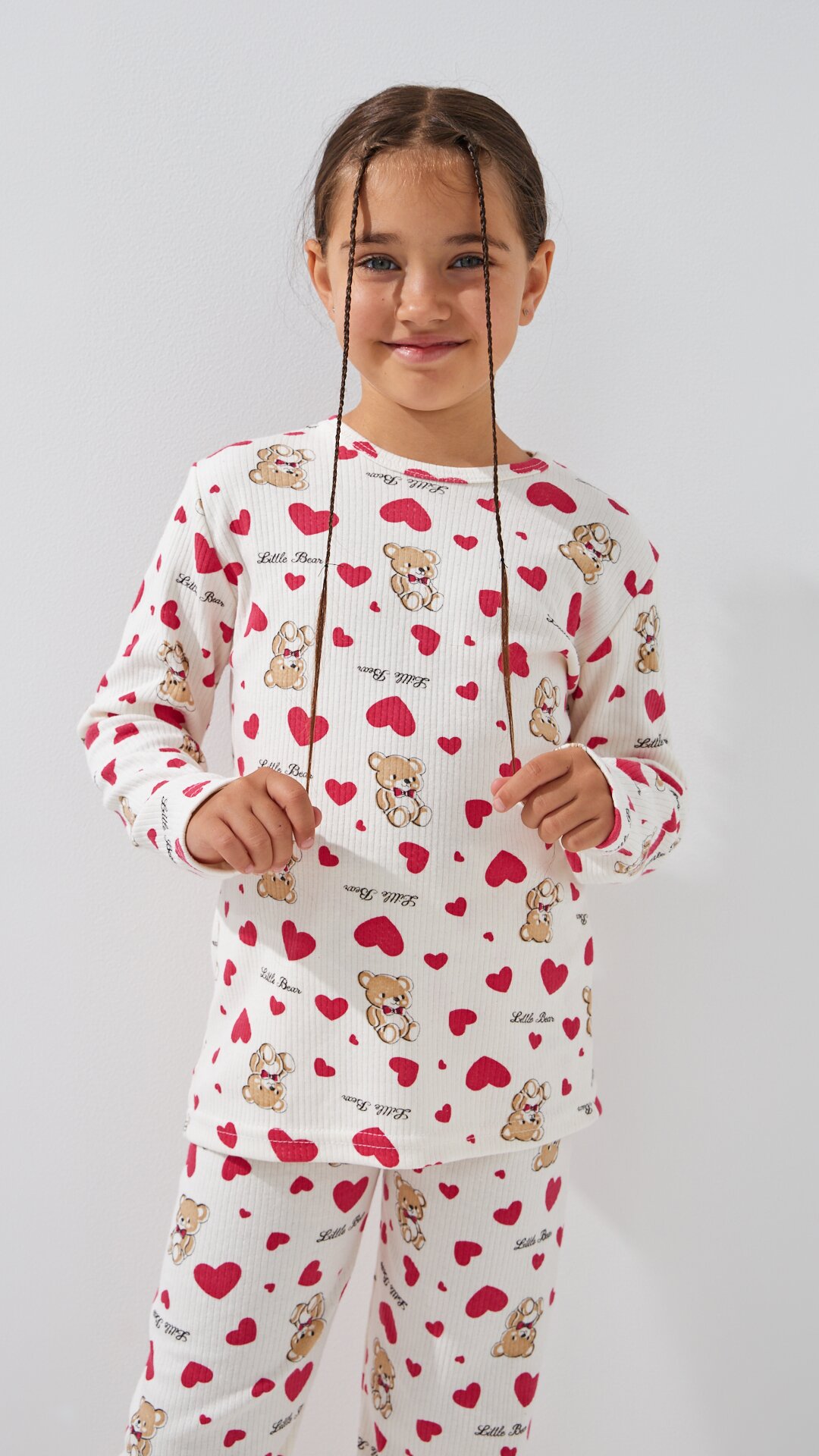 Піжама для дівчинки DALMINA Little Bear 104 см Молочний  Фото №2