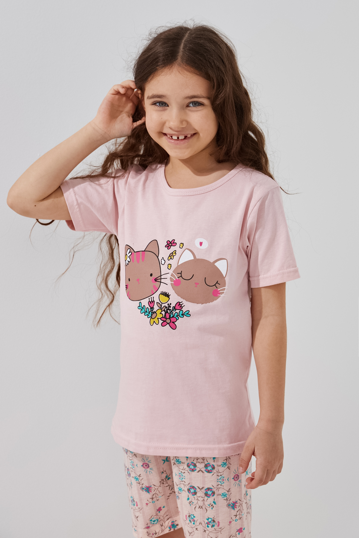 Пижама для девочки Mini Moon 6374 110 см Розовый  Фото №1