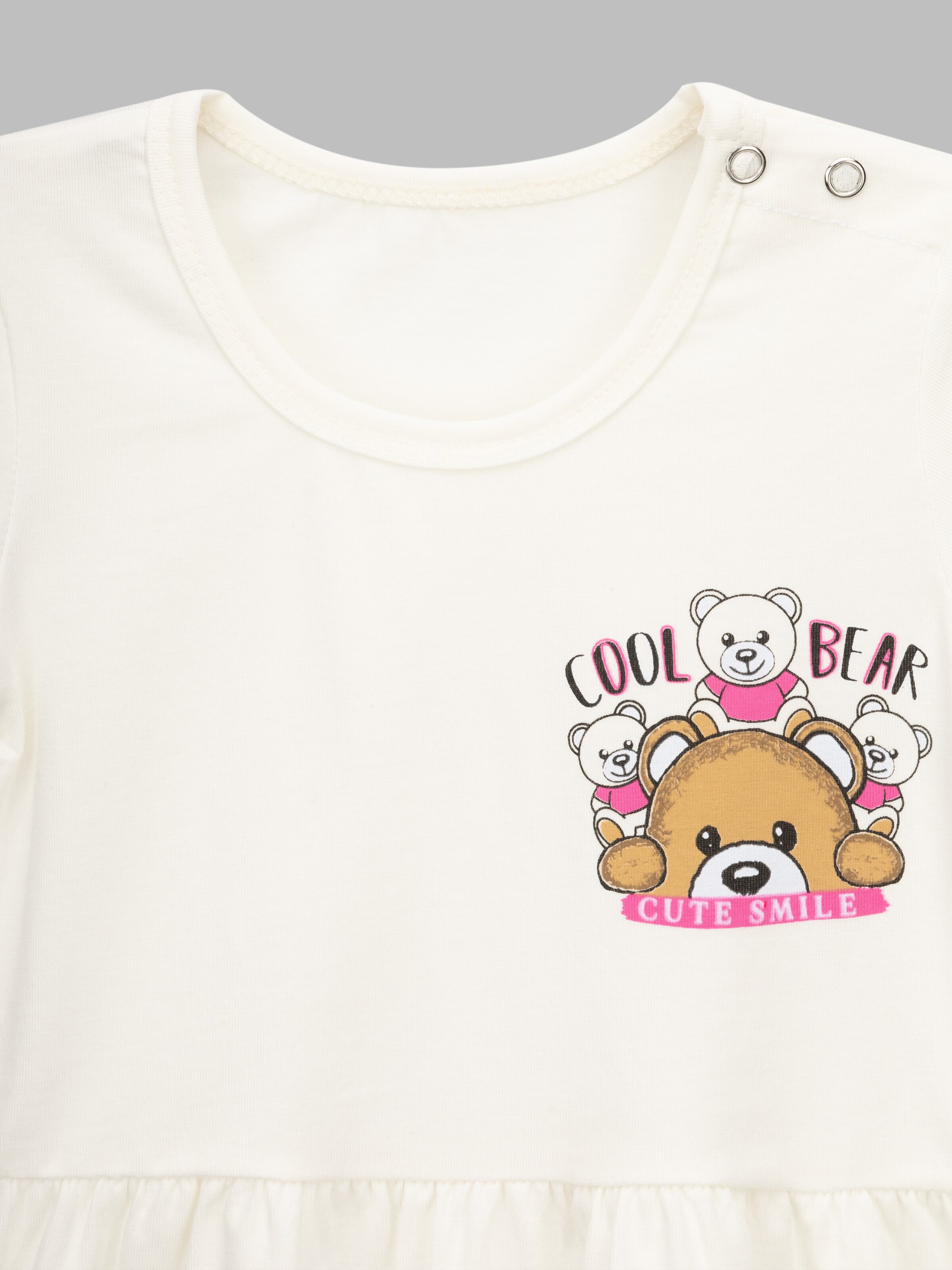 Платье для девочки Baby Show 13151 80 см Молочный (2000990473837S)  Фото №1