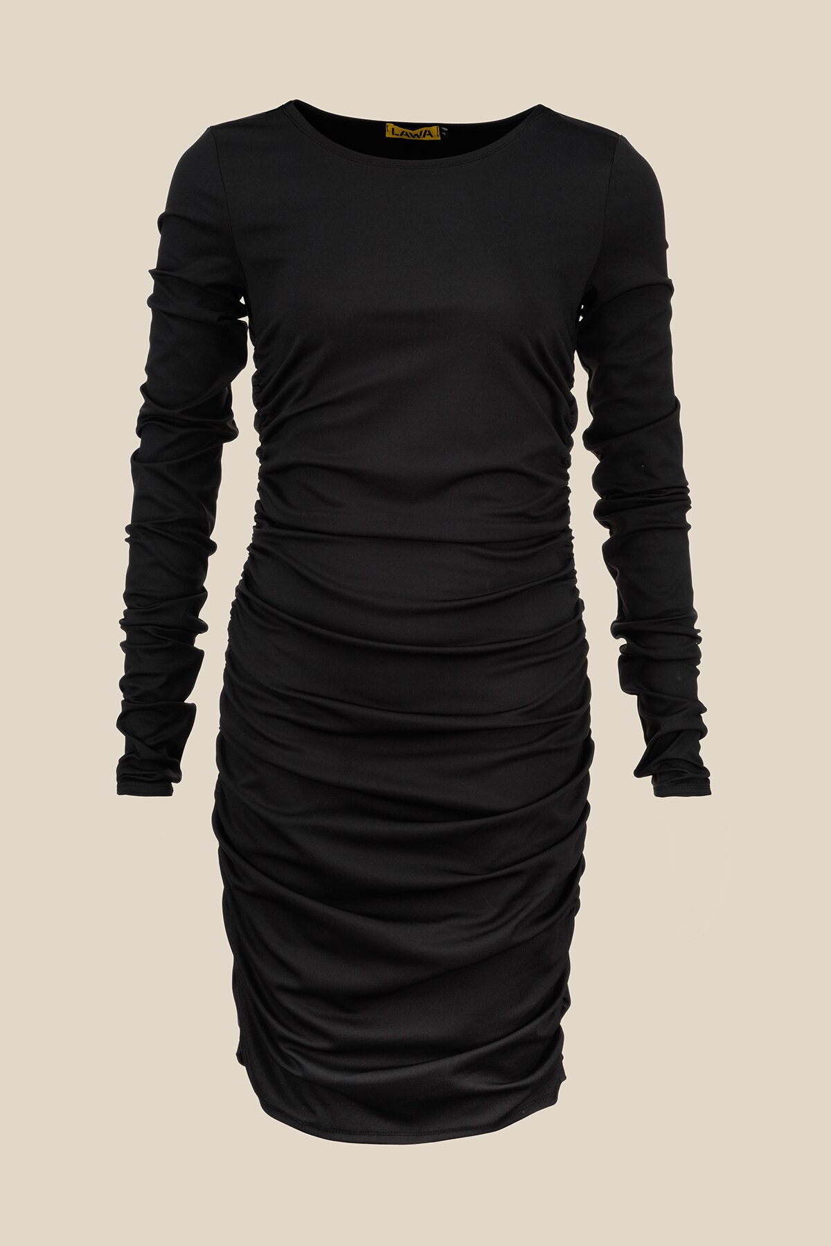 Купити Сукня однотонна жіноча LAWA WTC02427 XS Чорний Артикул: 2000990927415 Фото повноекранне №7