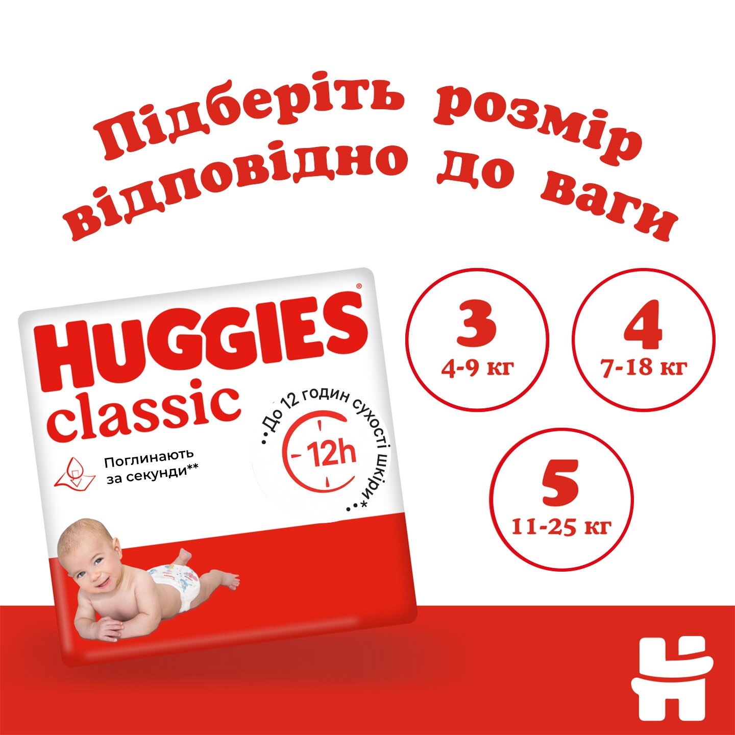 Підгузки Huggies Classic 3 Jumbo 3ДЖАМБО58 9401071 58 шт. (5029053543109)  Фото №7