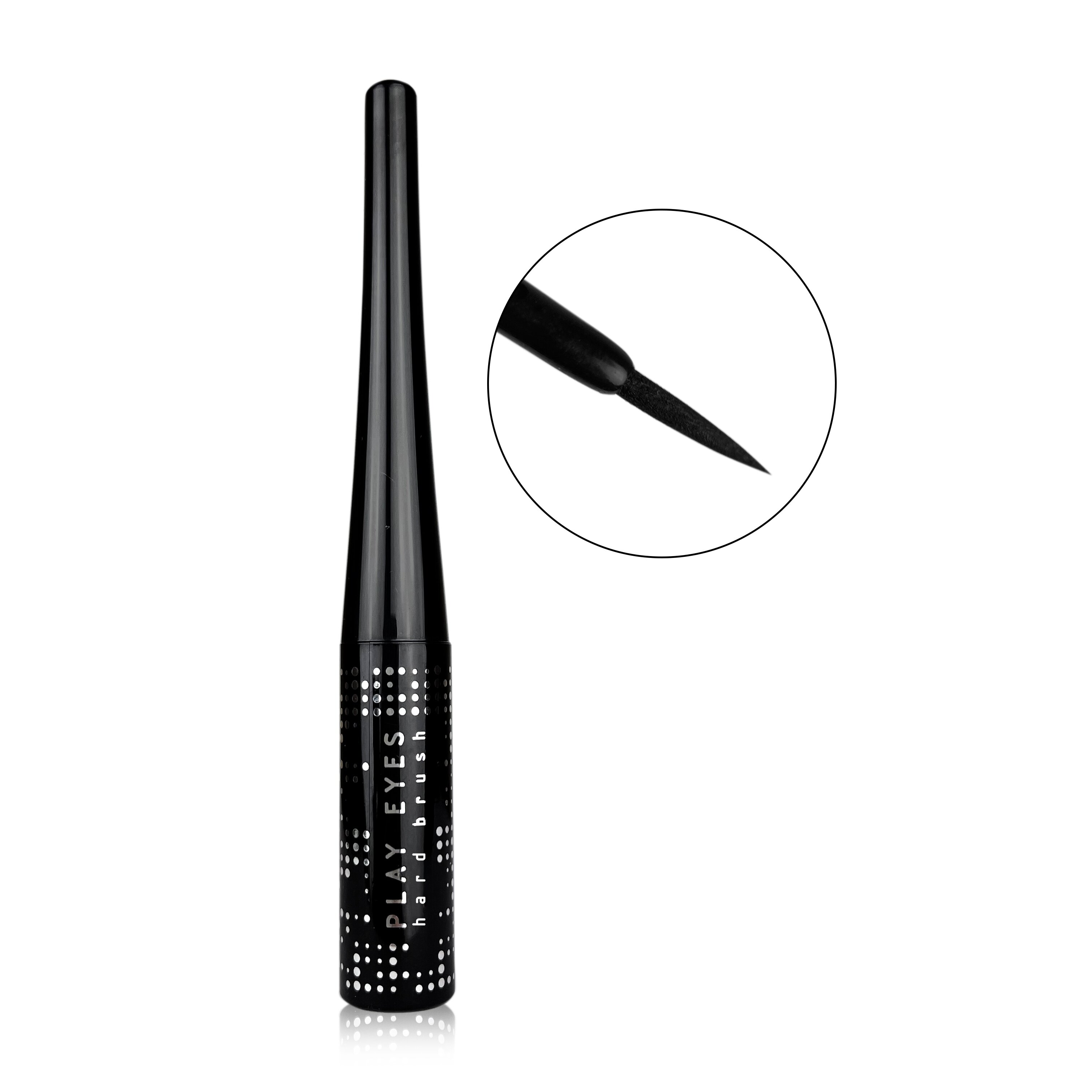Подводка для глаз жидкая Colour Intense PLAY EYES Hard brush черная (4823083022945)
