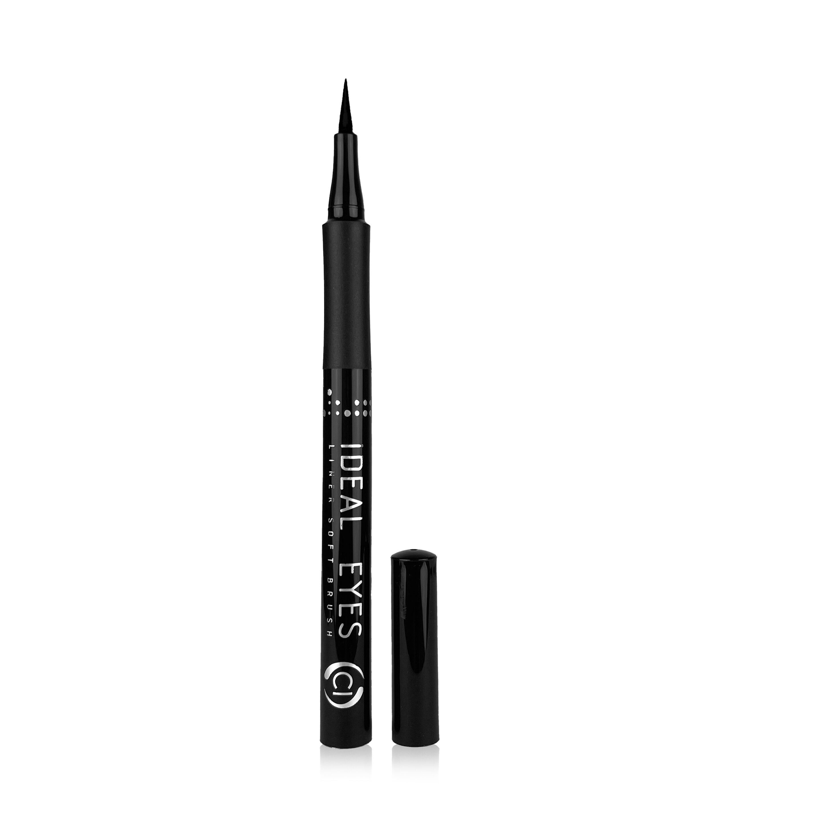 Подводка фломастер для глаз Colour Intense IDEAL EYES Сатиновая черная (4823083008291)
